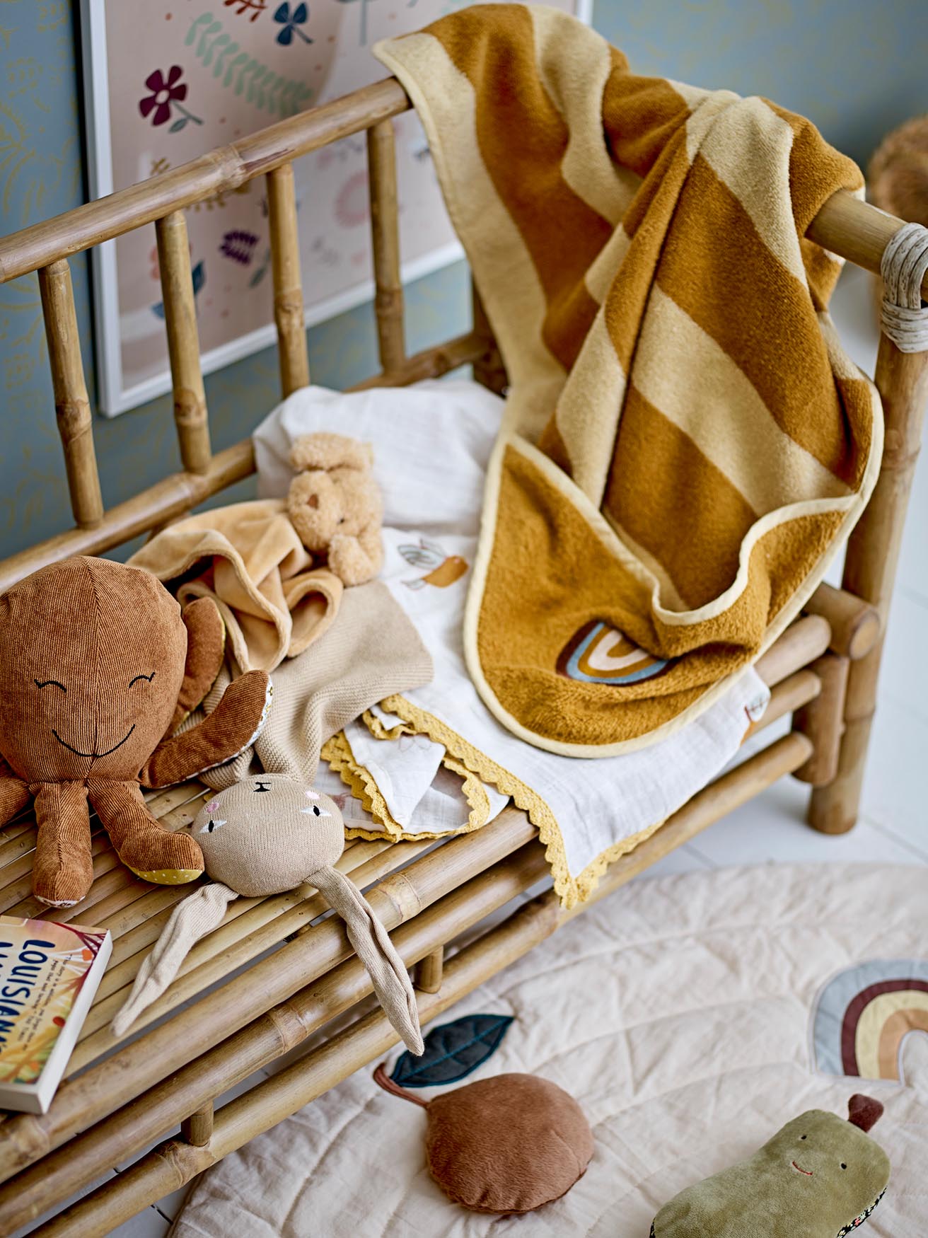 Ras Rassel, Grün, Baumwolle in Green präsentiert im Onlineshop von KAQTU Design AG. Plüschtier Kids ist von Bloomingville Mini