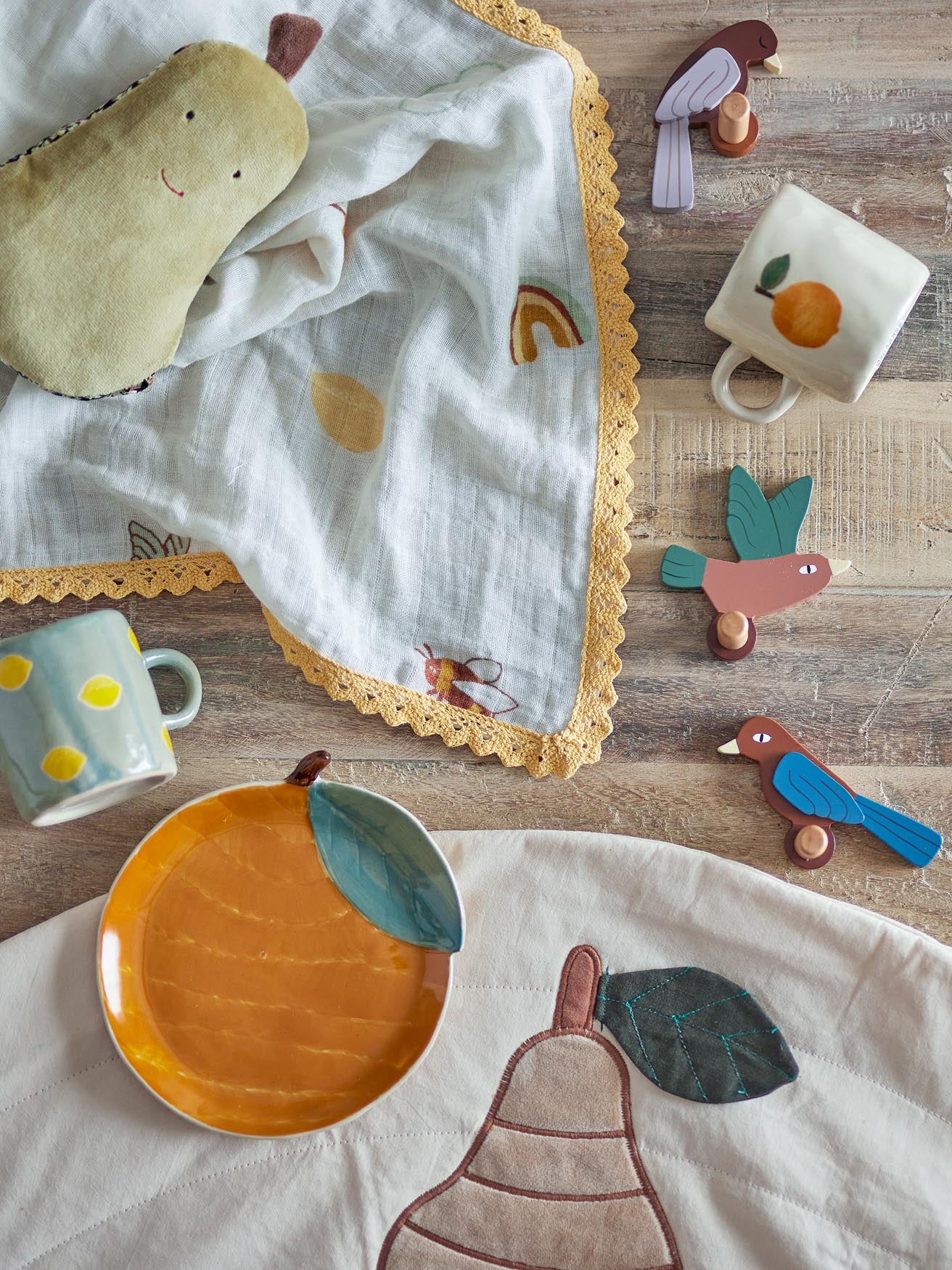 Ras Rassel, Grün, Baumwolle in Green präsentiert im Onlineshop von KAQTU Design AG. Plüschtier Kids ist von Bloomingville Mini