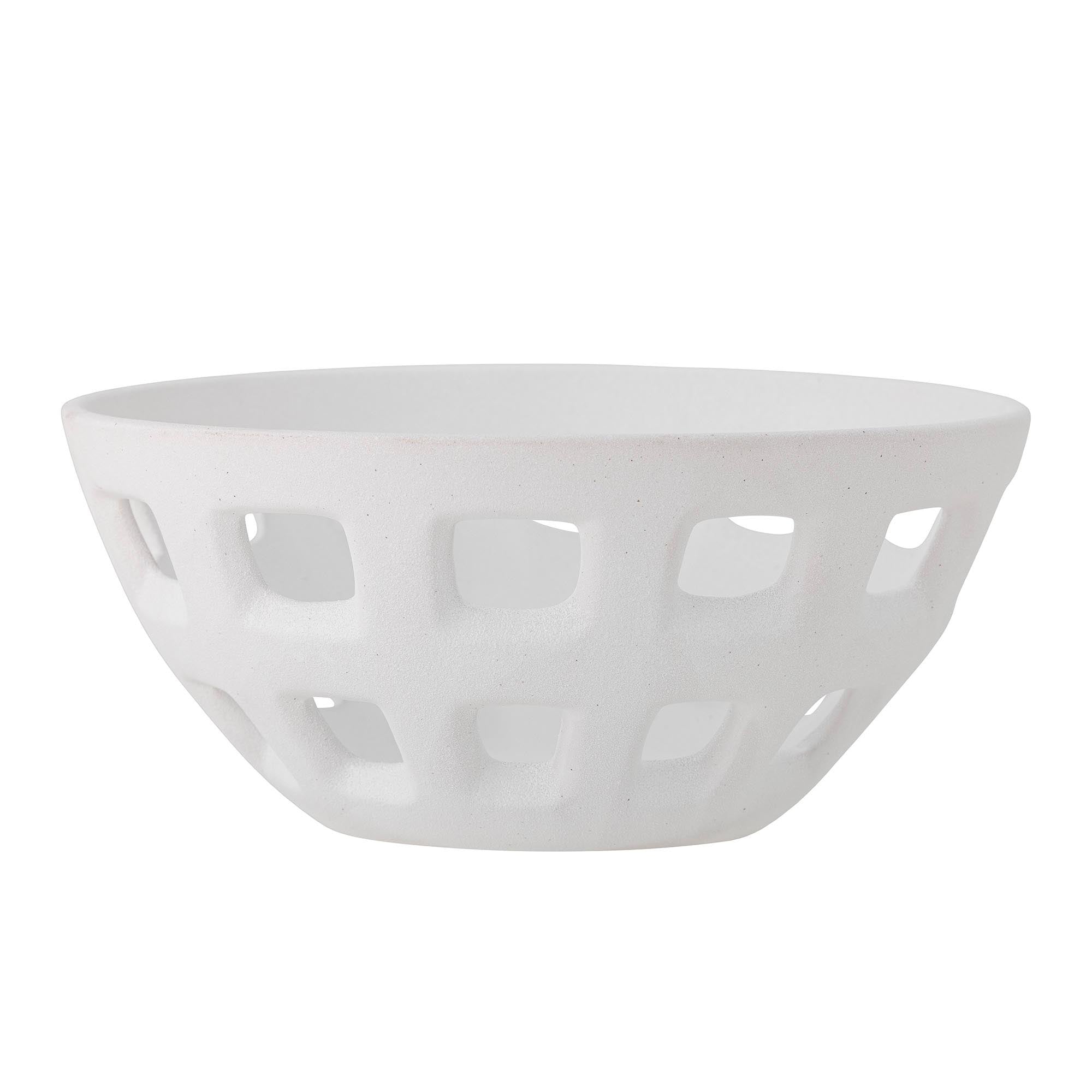 Foligno Schale, Weiá, Steingut in White präsentiert im Onlineshop von KAQTU Design AG. Schale ist von Bloomingville