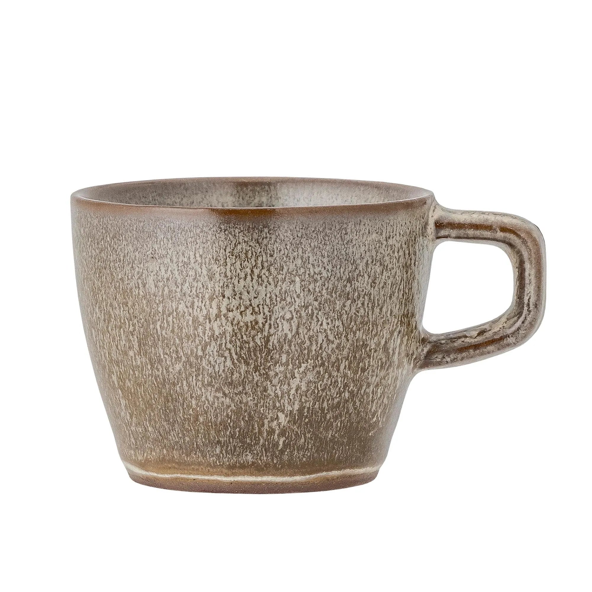 Nohr Tasse, braunes Steingut, skandinavisches Design von Bloomingville.