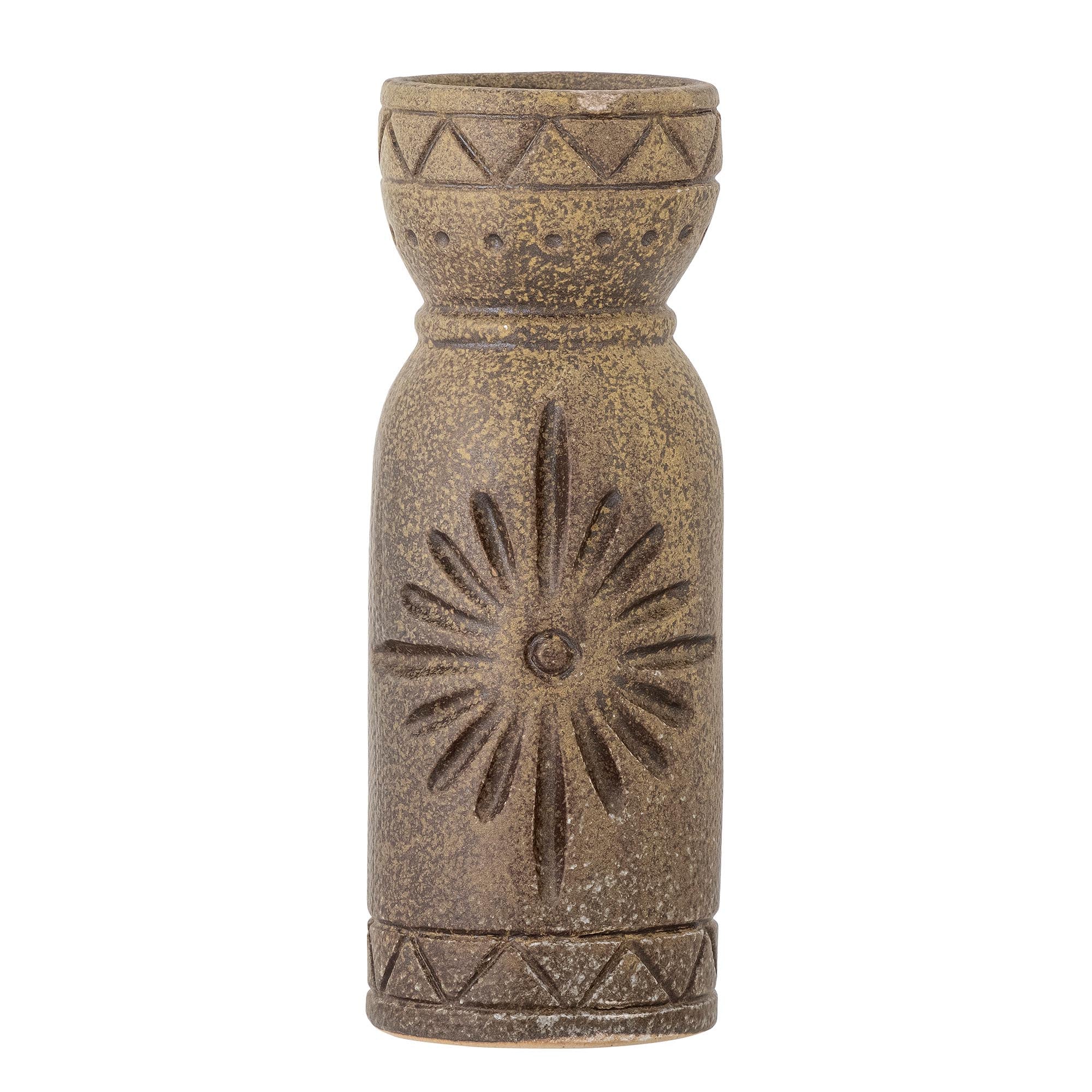 Gerde Vase, Braun, Steingut in Brown präsentiert im Onlineshop von KAQTU Design AG. Vase ist von Bloomingville