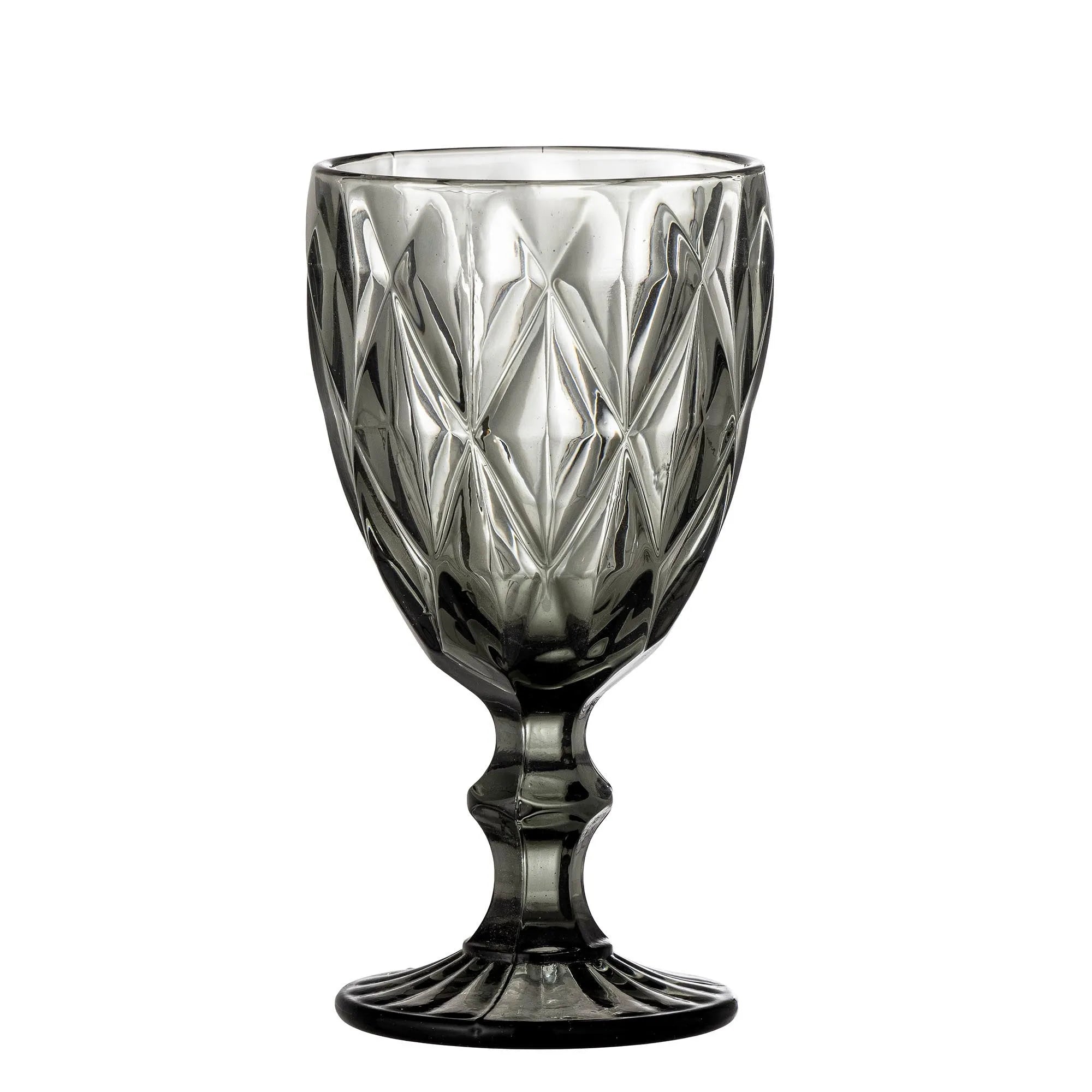 Asana Weinglas, Grau, Glas in Grey präsentiert im Onlineshop von KAQTU Design AG. Wein- & Sektglas ist von Creative Collection