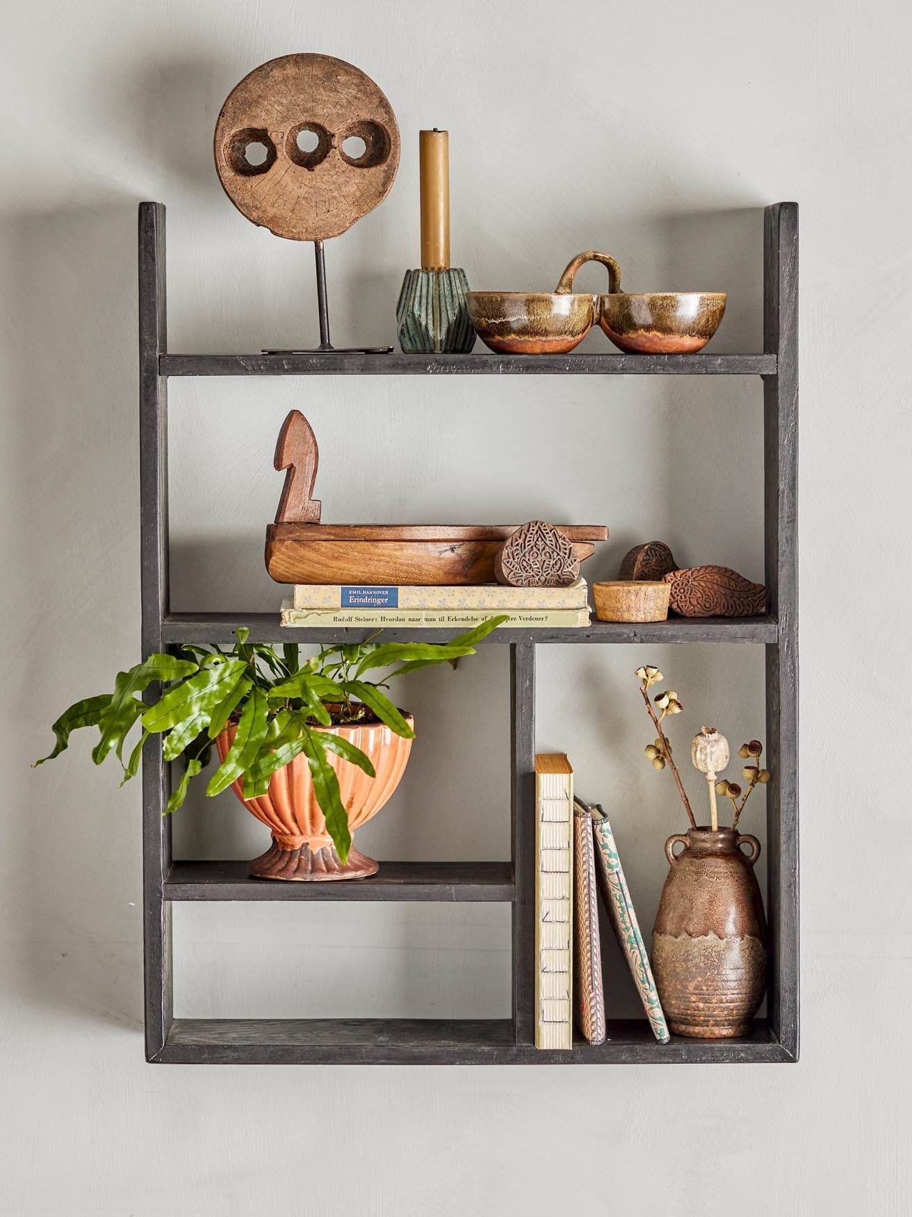 Elegante Edris Schale aus braunem Steingut von Creative Collection.