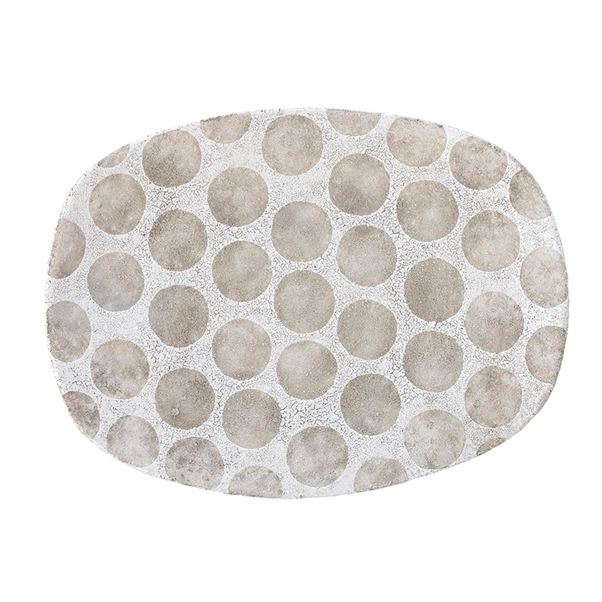 Felan Tablett: Weißes Terrakotta, skandinavische Eleganz von Bloomingville.