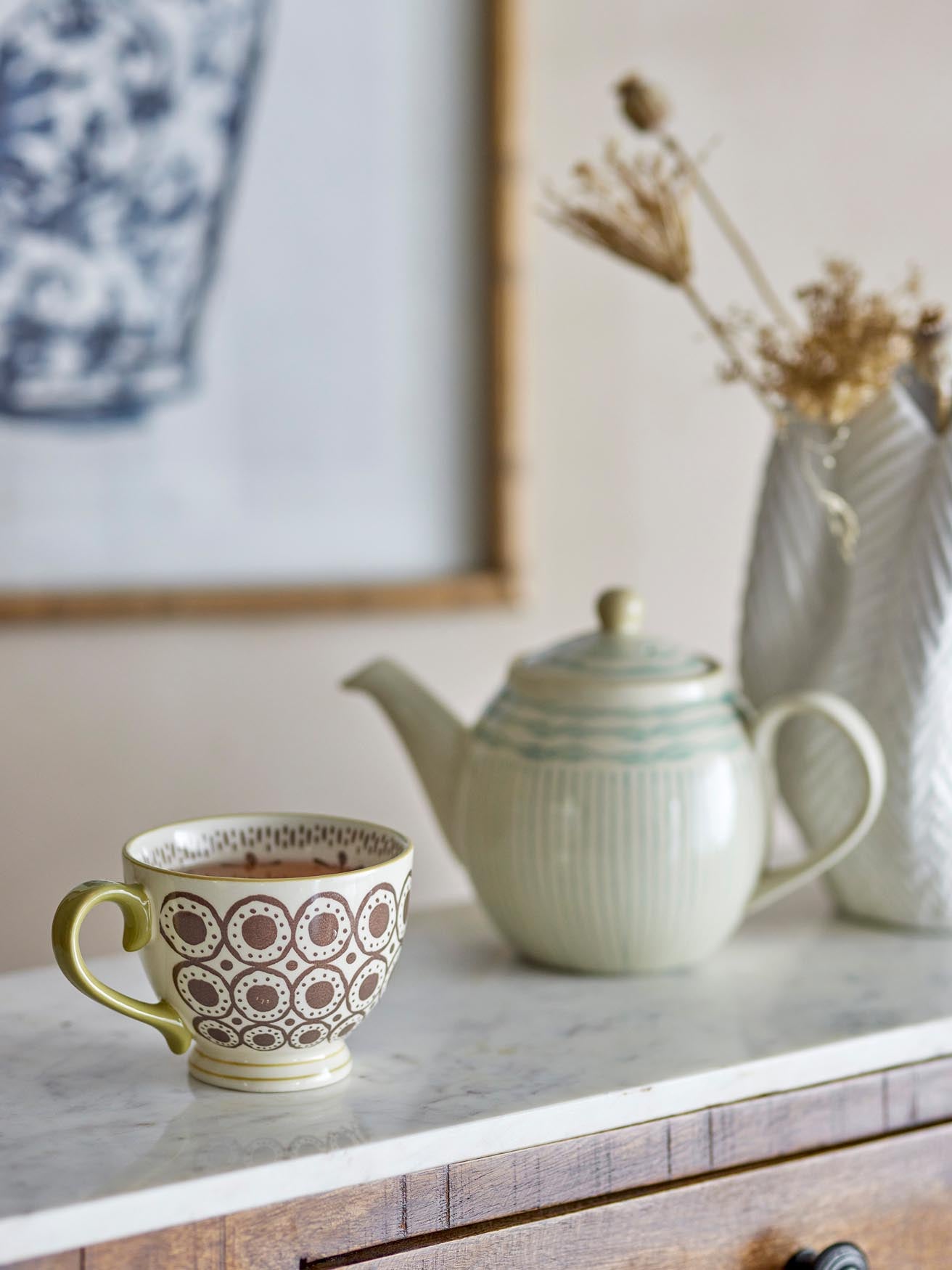 Maple Becher, Braun, Steingut