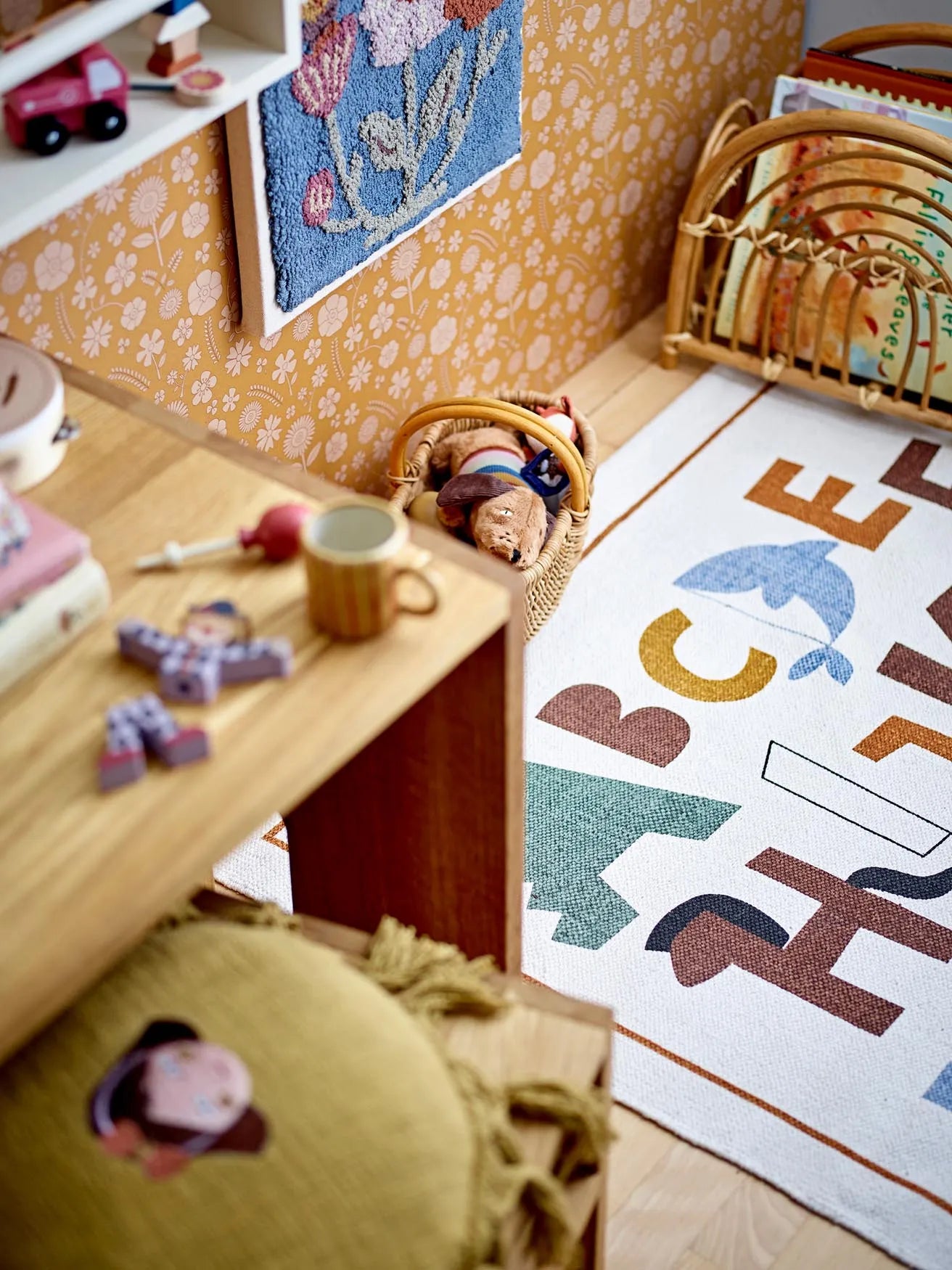Memmo Teppich: Weicher Baumwollteppich für das Kinderzimmer.