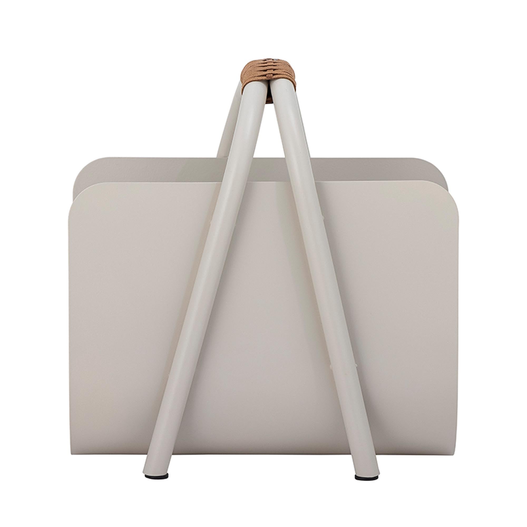 Moderner Magazinhalter aus Naturmetall von Bloomingville.