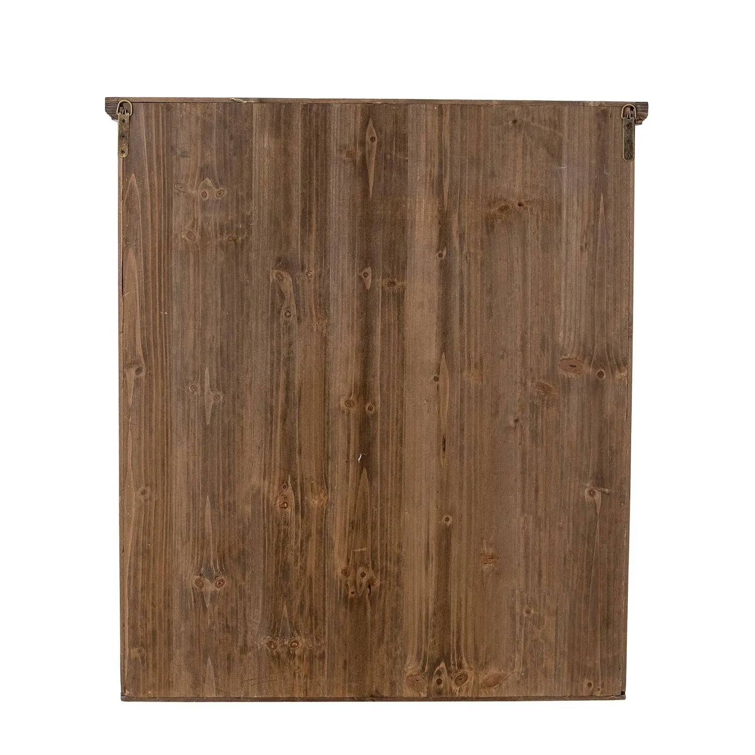 Elegantes Tannenholz-Kabinett in Donnerblau mit Glastüren, ideal für stilvolle Präsentation und vielseitigen Stauraum.