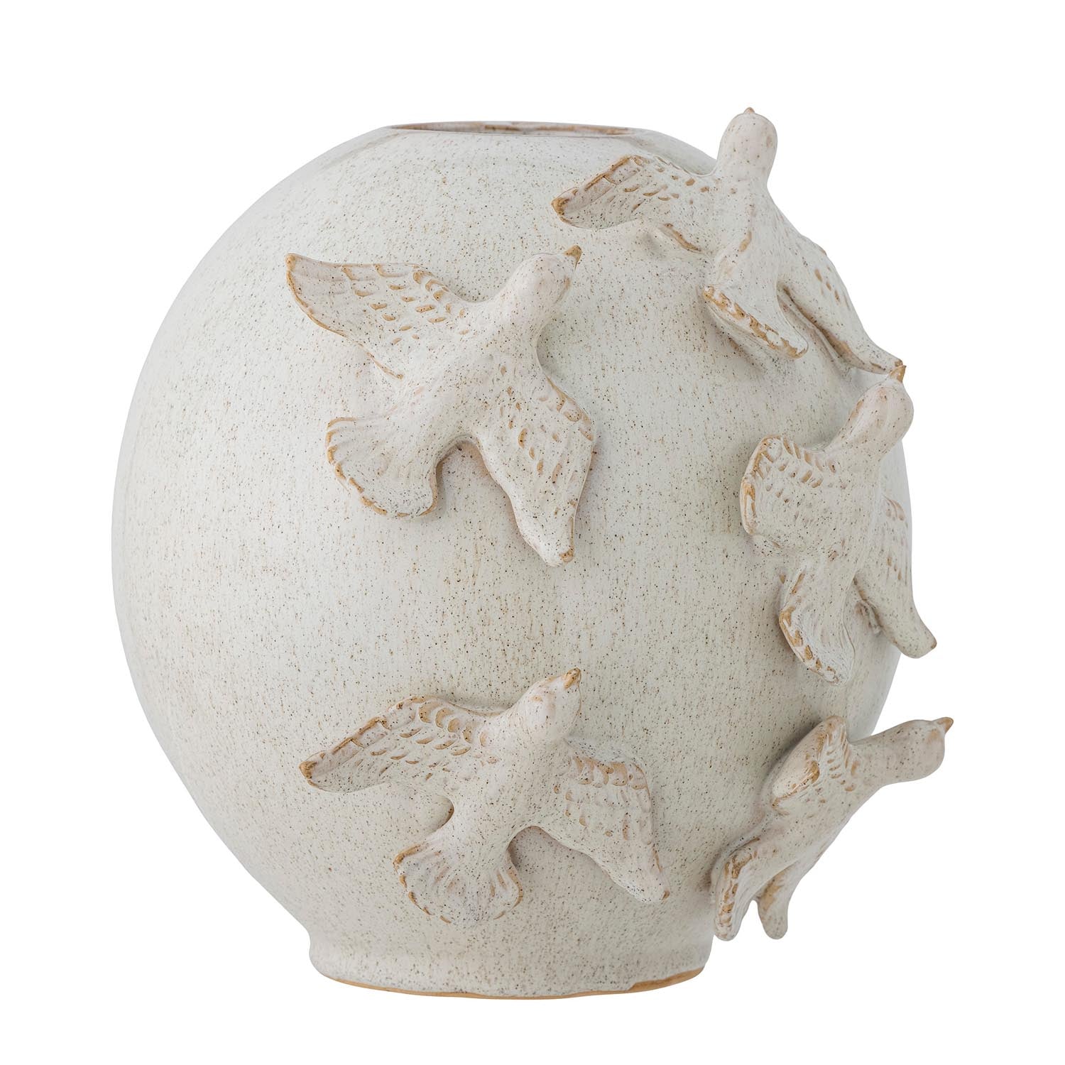 Die Abira Vase aus Steingut in natürlichen Tönen von Creative Collection bringt schlichte Eleganz in Ihr Zuhause.