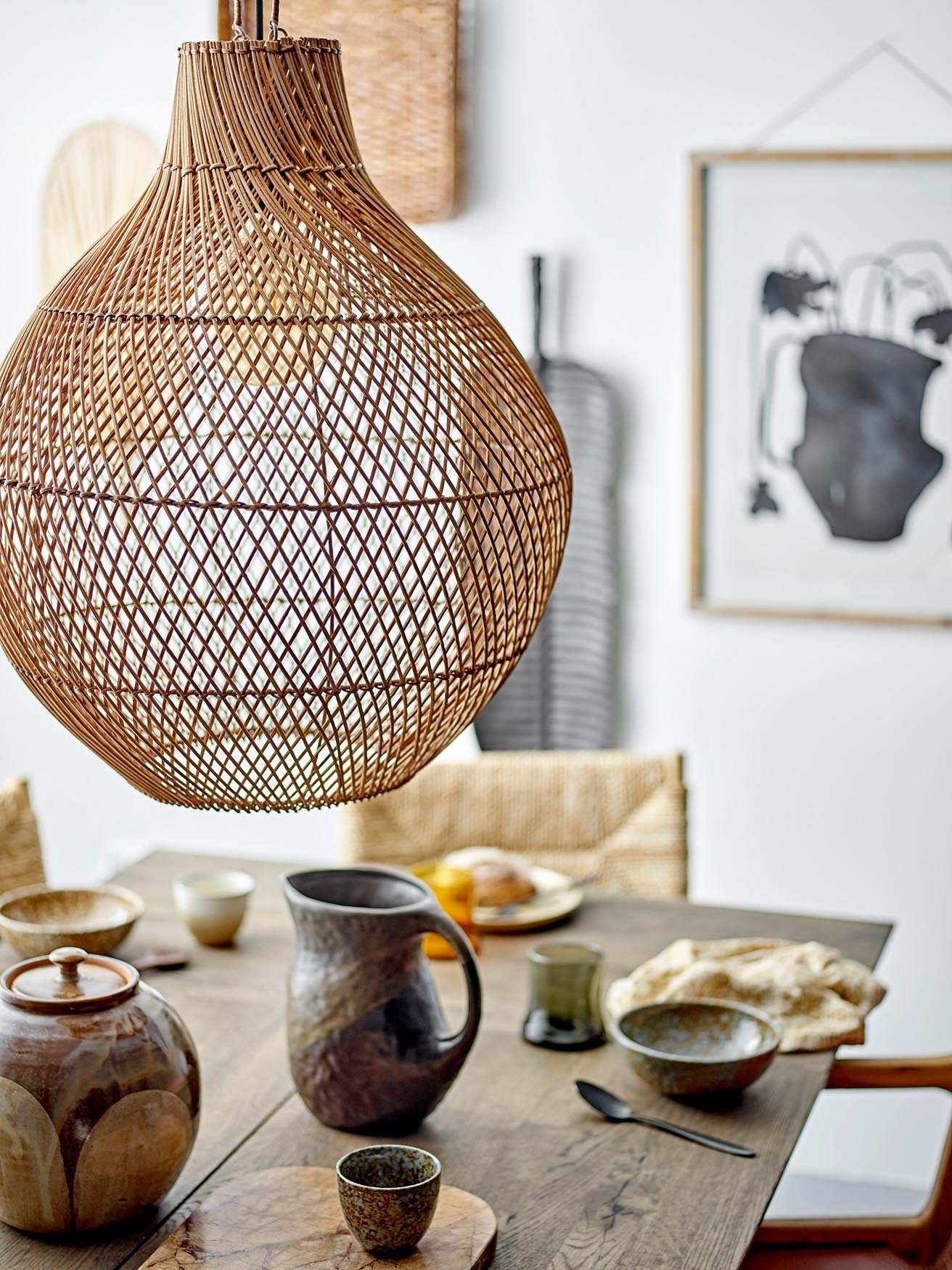 Paula Krug, braunes Steingut, stilvoll von Bloomingville.