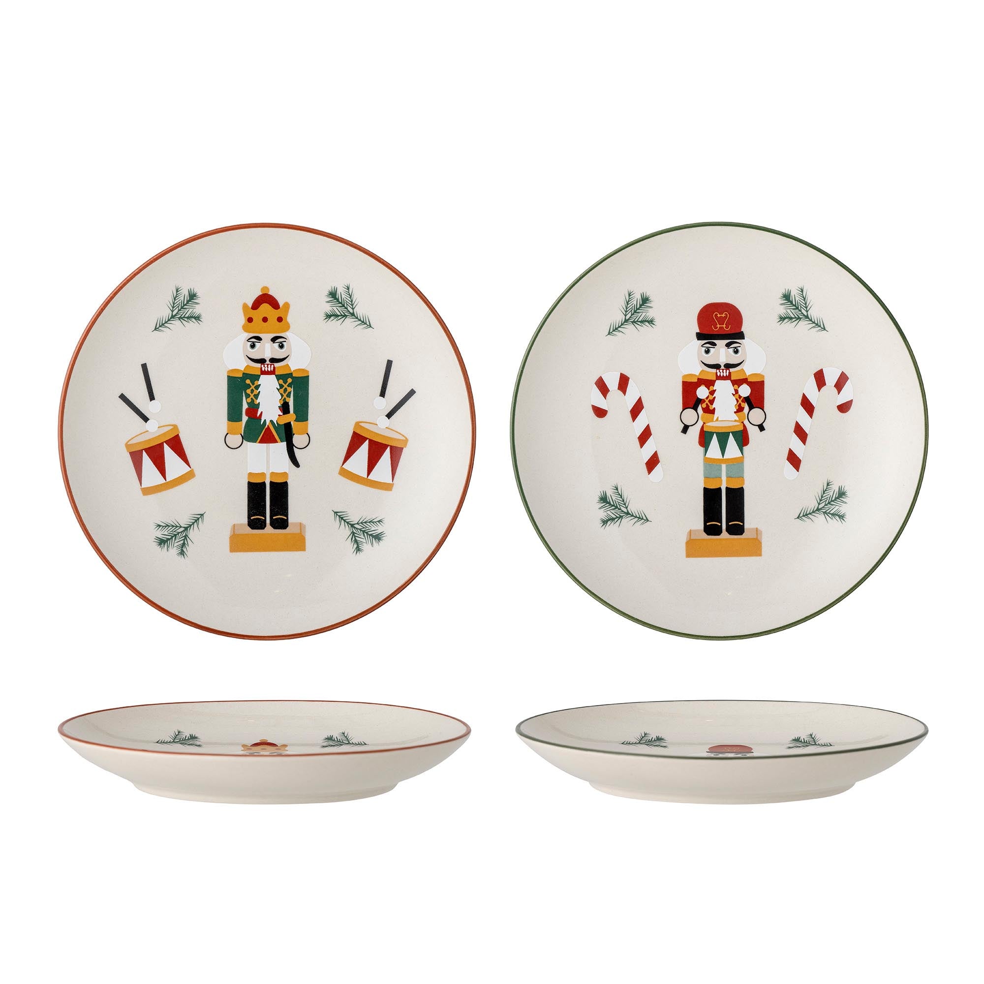 Jolly plate, red, stoneware