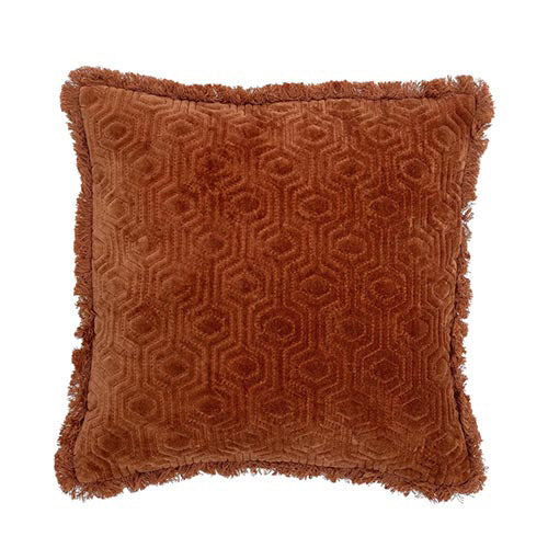 Mahado Kissen: Orange Baumwolle, skandinavisches Design von Bloomingville.