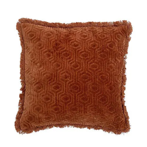 Mahado Kissen: Orange Baumwolle, skandinavisches Design von Bloomingville.
