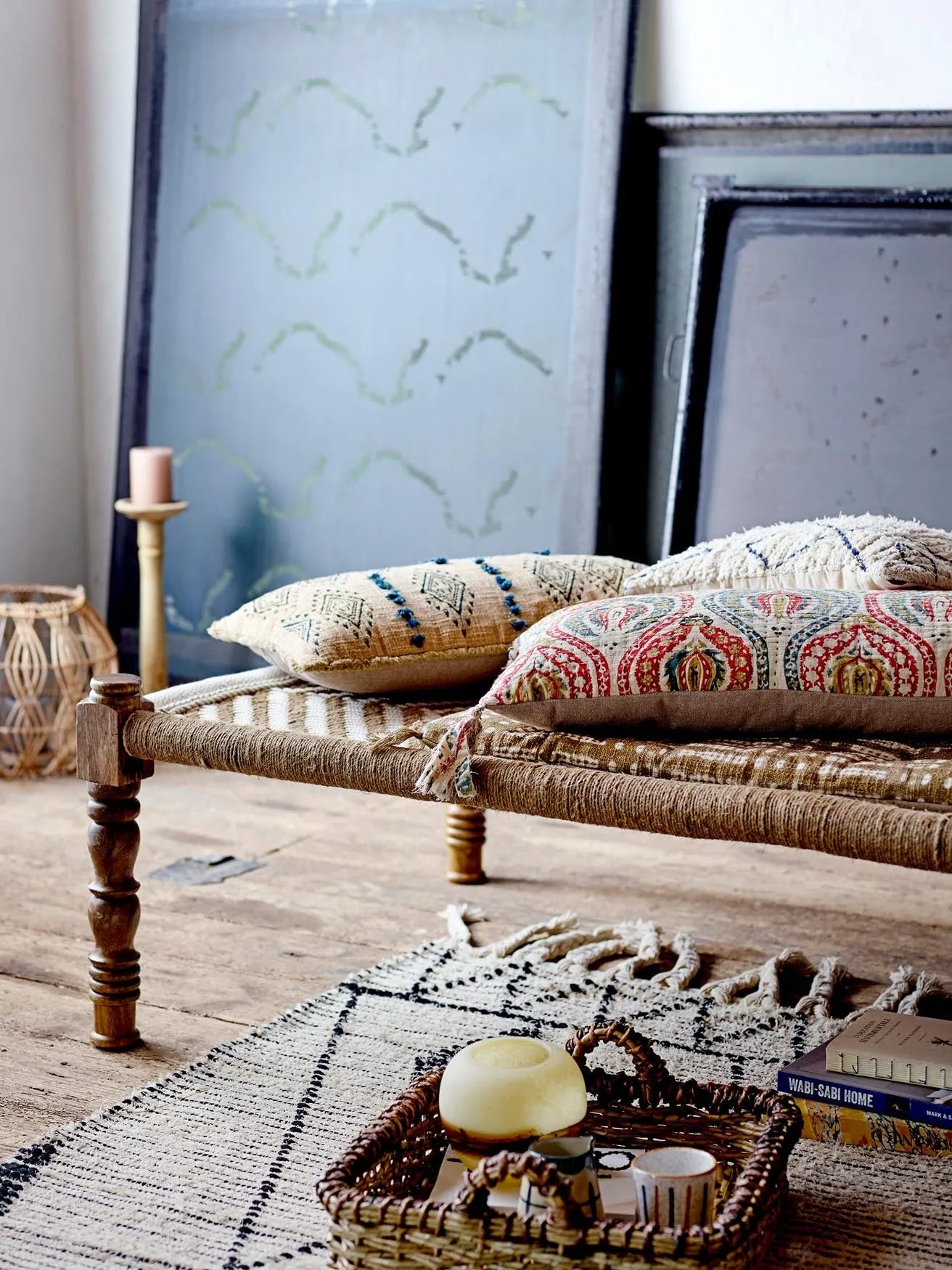 Elegantes Paloma Kissen aus Naturbaumwolle von Creative Collection.