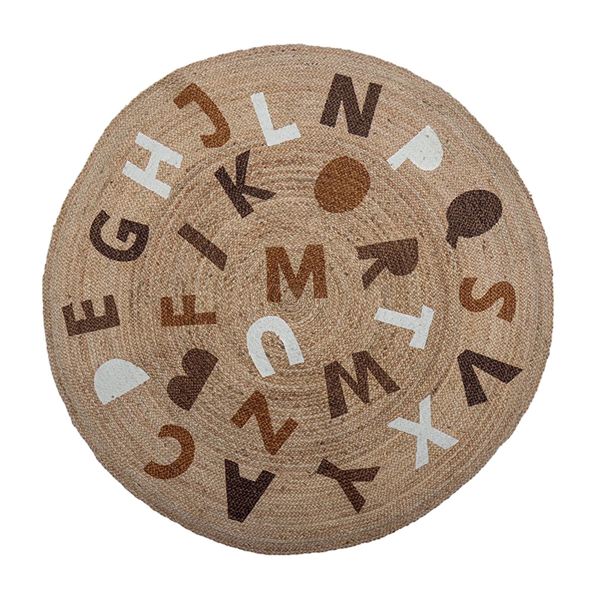 Dinne Teppich, Braun, Jute