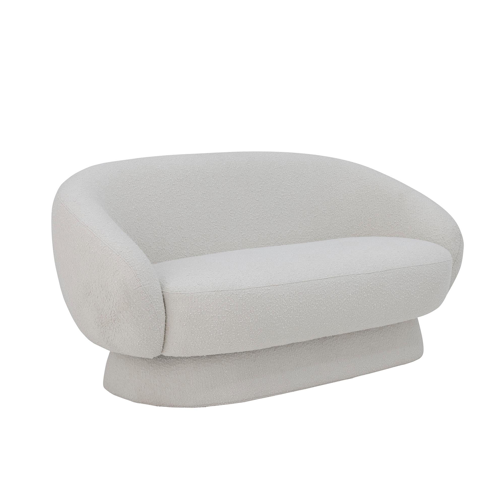 Stilvolles Ted Sofa in Weiß, aus Polyester, von Bloomingville.