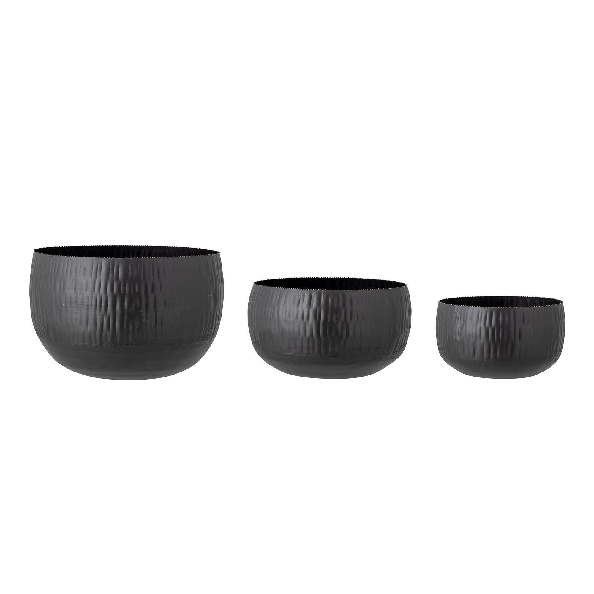 Abisha flowerpot, <tc>Schwarz</tc>, iron