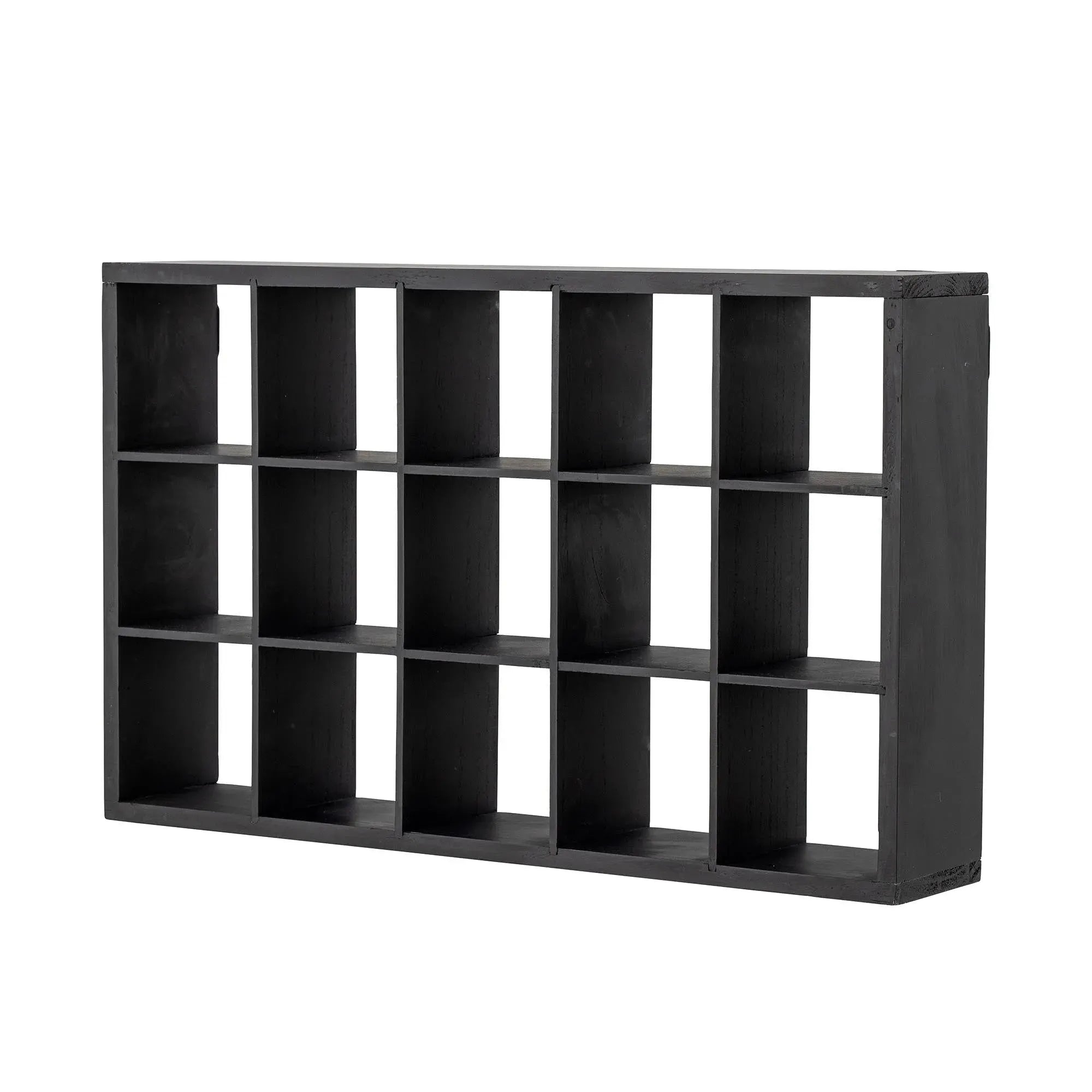 Olinn Regal: Schwarzes Tannenholz, skandinavische Eleganz von Bloomingville.