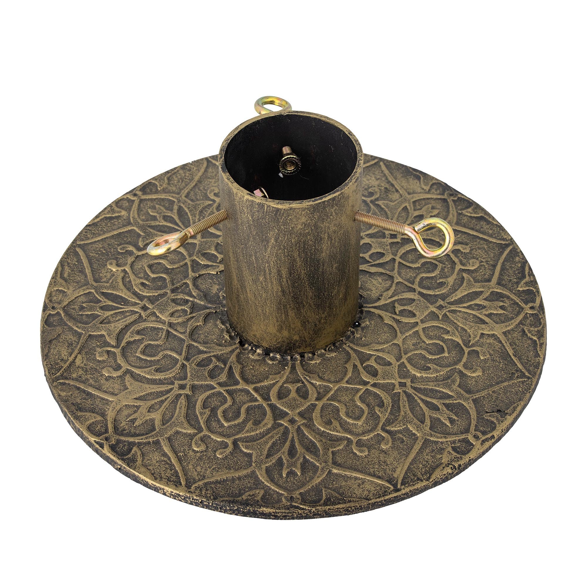 Kayra tree stand, brass, cast iron