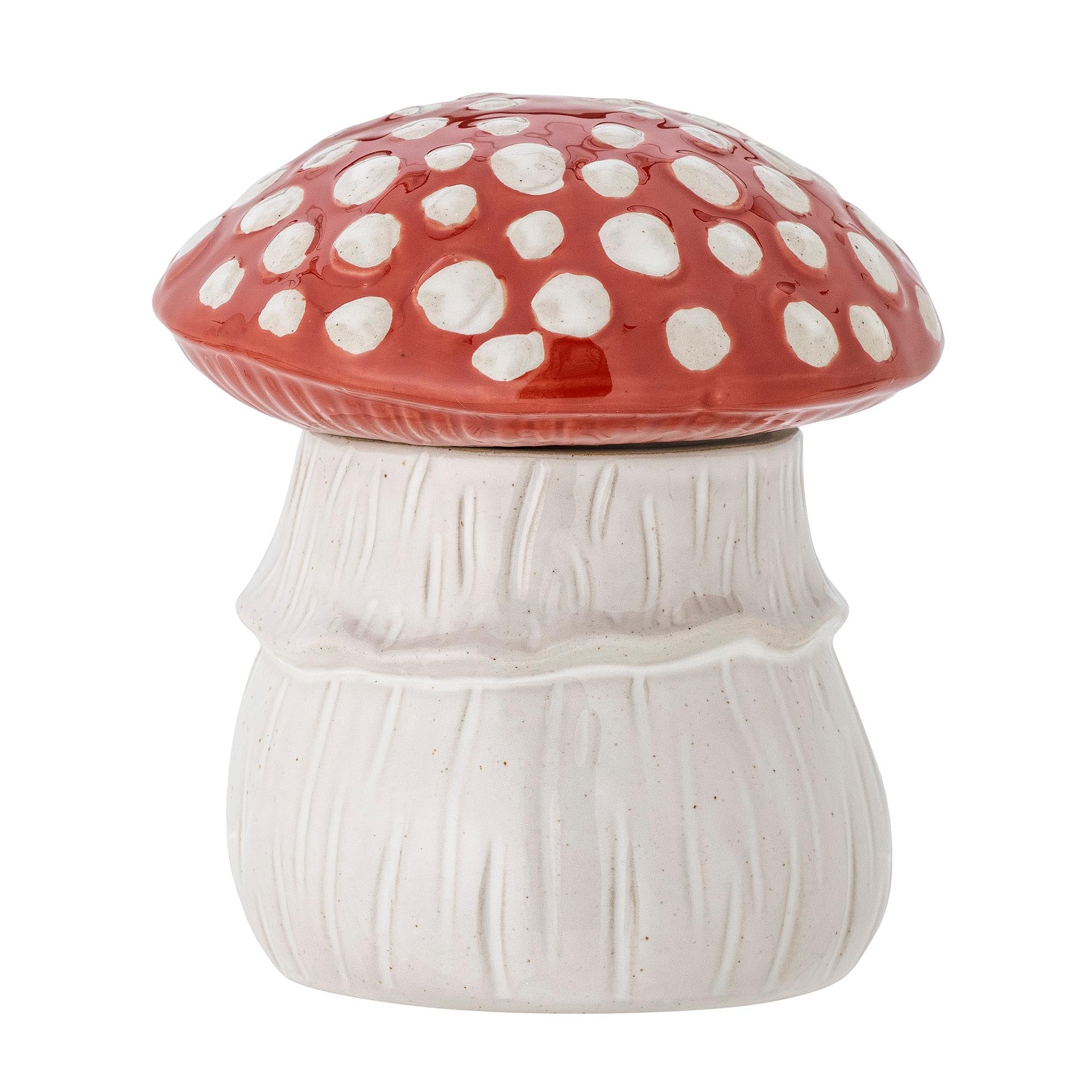 Sophine Gefäá with lid, red, stoneware