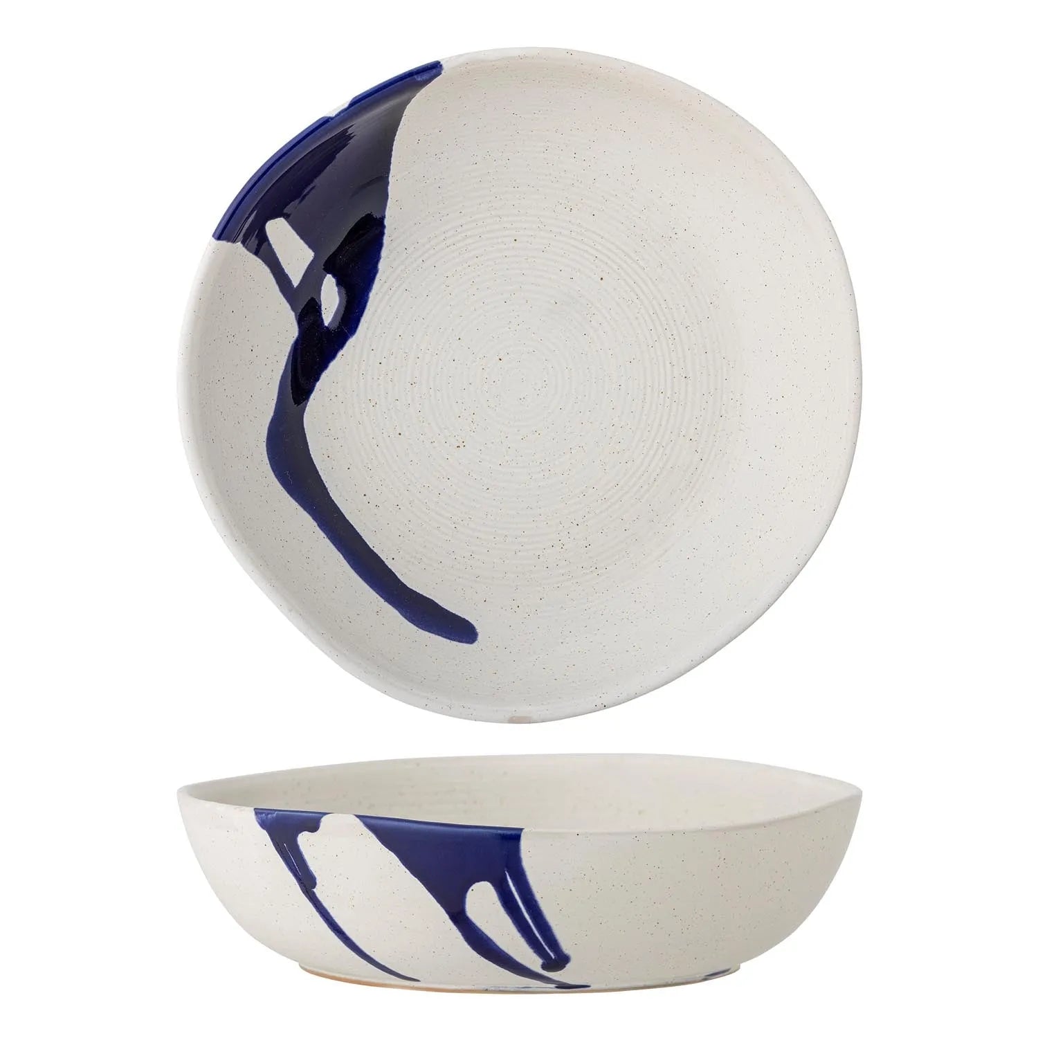 Okayama Schale, Blue, Steingut in Blau präsentiert im Onlineshop von KAQTU Design AG. Schale ist von Bloomingville