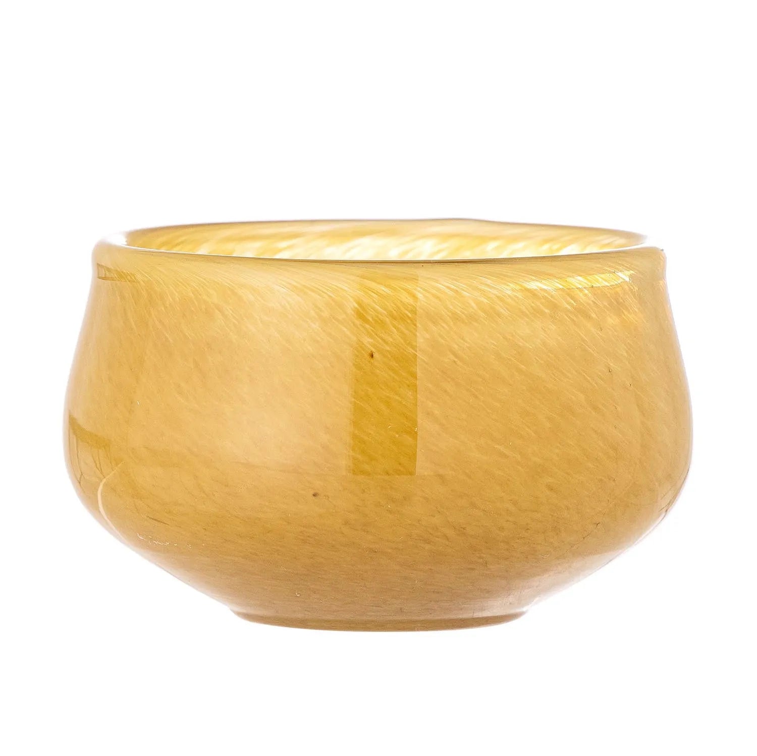 Jose Teelichthalter, Gelb, Glas in Gelb präsentiert im Onlineshop von KAQTU Design AG. Teelichthalter ist von Creative Collection
