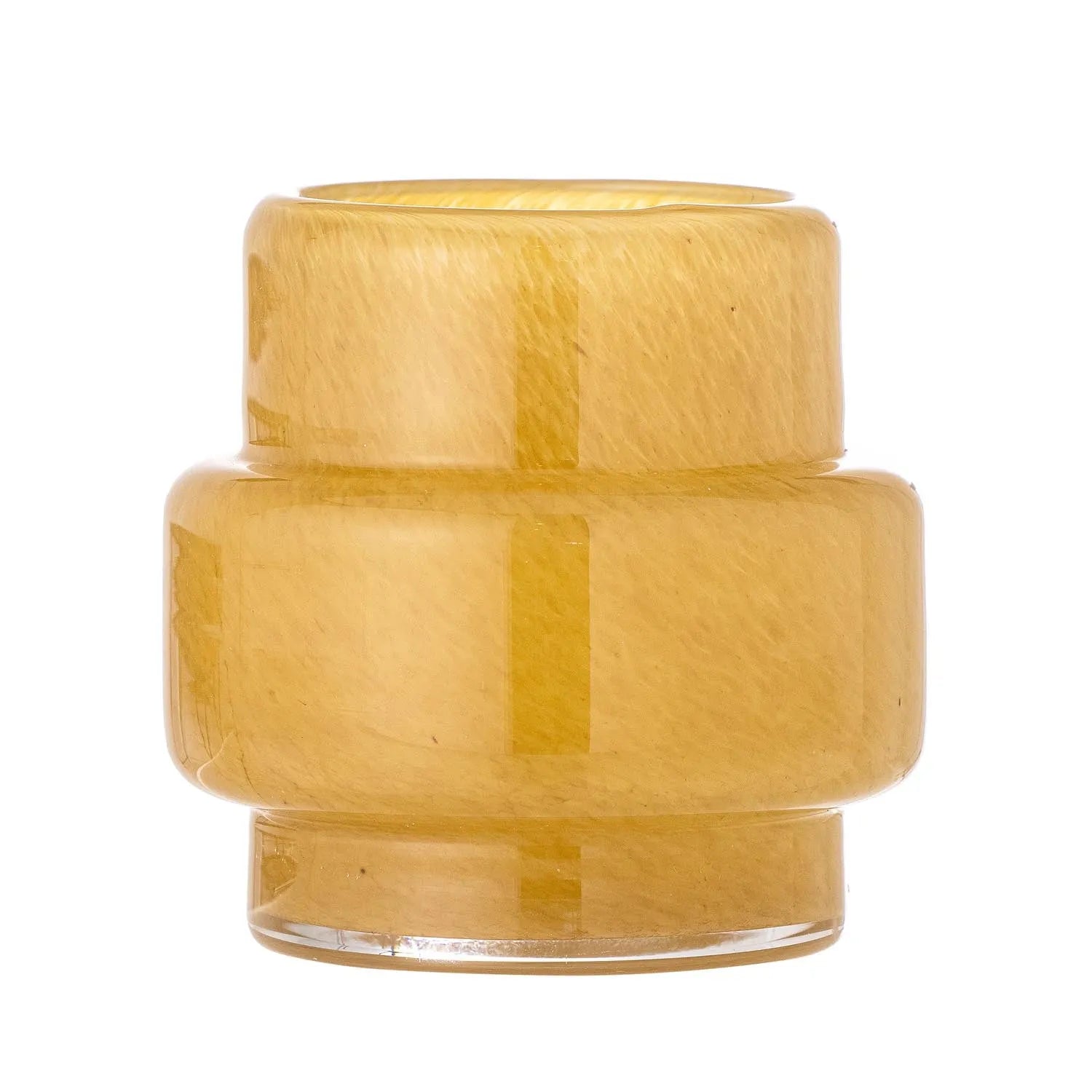 Jose Teelichthalter, Gelb, Glas in Gelb präsentiert im Onlineshop von KAQTU Design AG. Teelichthalter ist von Creative Collection