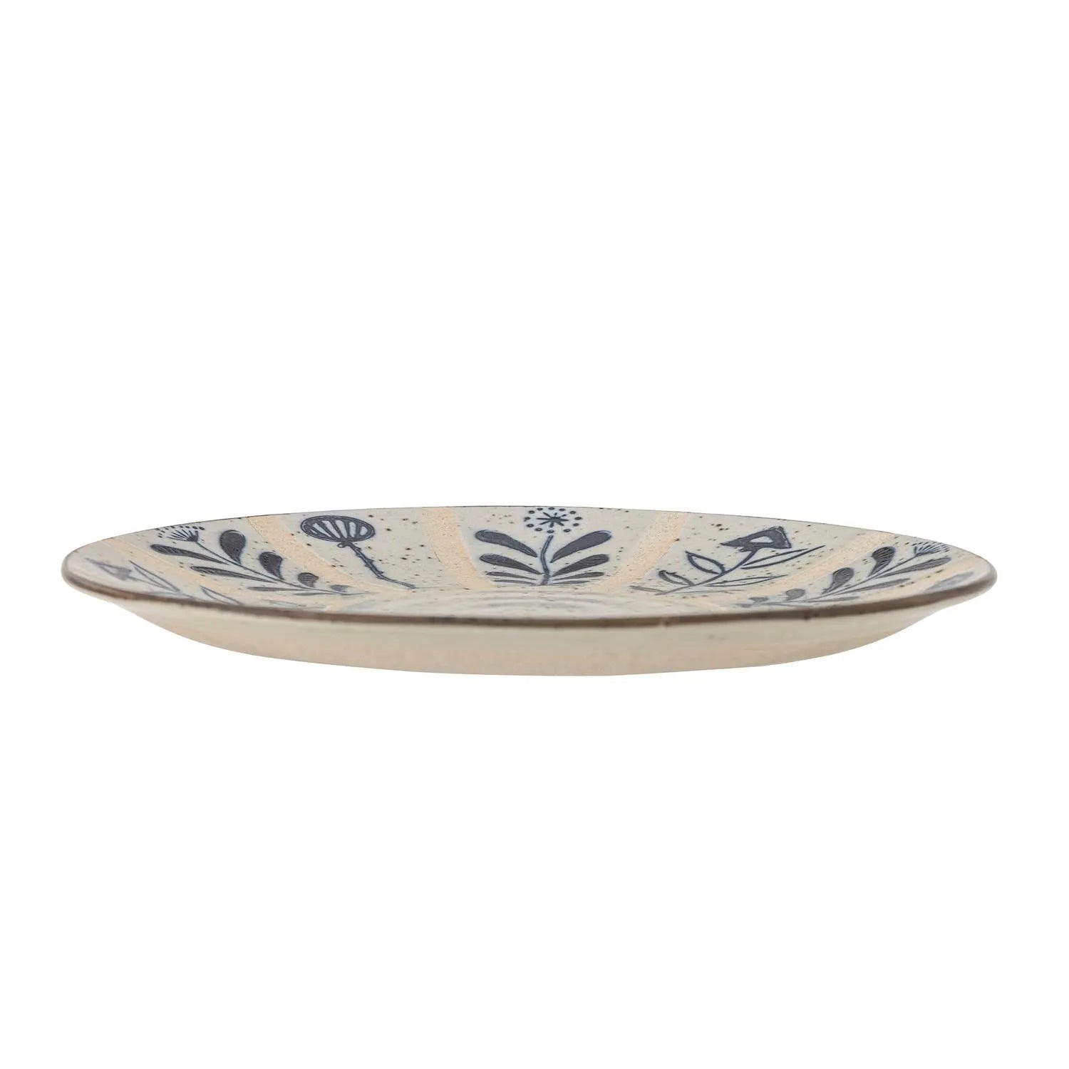 Leonie Teller, Blue, Steingut in Blau präsentiert im Onlineshop von KAQTU Design AG. Teller ist von Creative Collection
