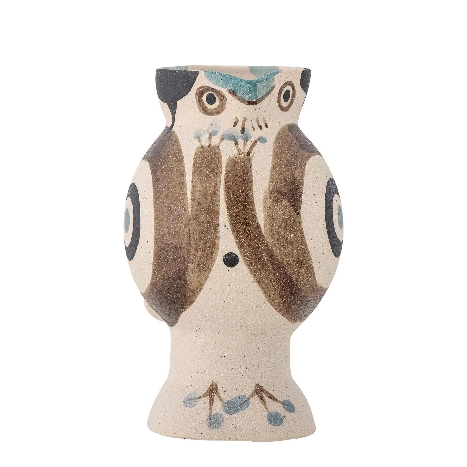 Die Mahrab Vase von Bloomingville: Handgefertigtes Steingut, inspiriert von der Vogelwelt, einzigartig und dekorativ.