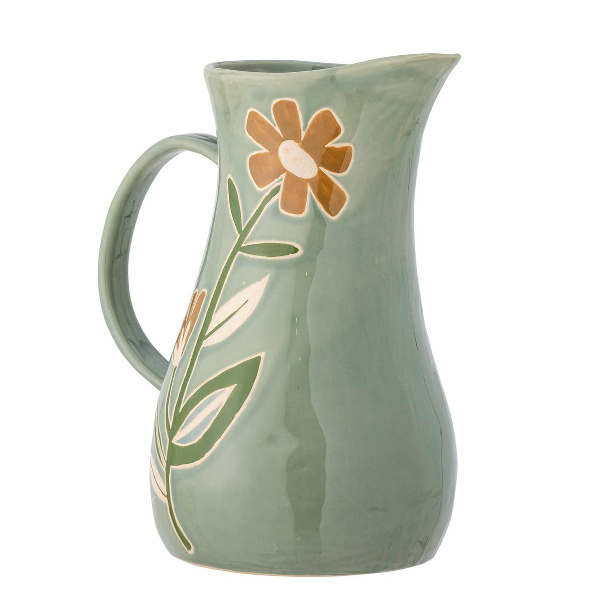 Tangier Krug, Grün, Steingut in Grün präsentiert im Onlineshop von KAQTU Design AG. Wasserkrüge ist von Creative Collection