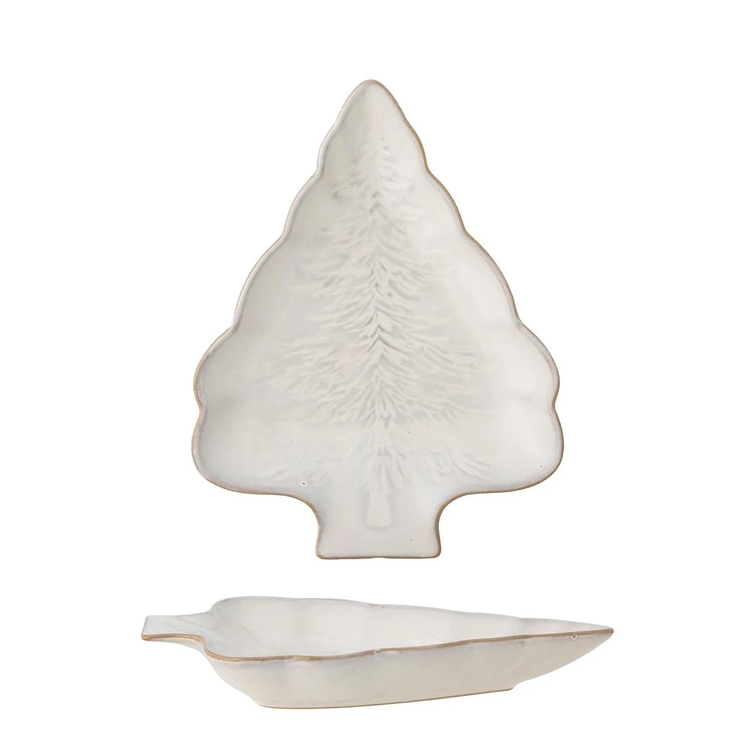 Winter Servierplatte, Natur, Steingut in Natur präsentiert im Onlineshop von KAQTU Design AG. Platte ist von Bloomingville