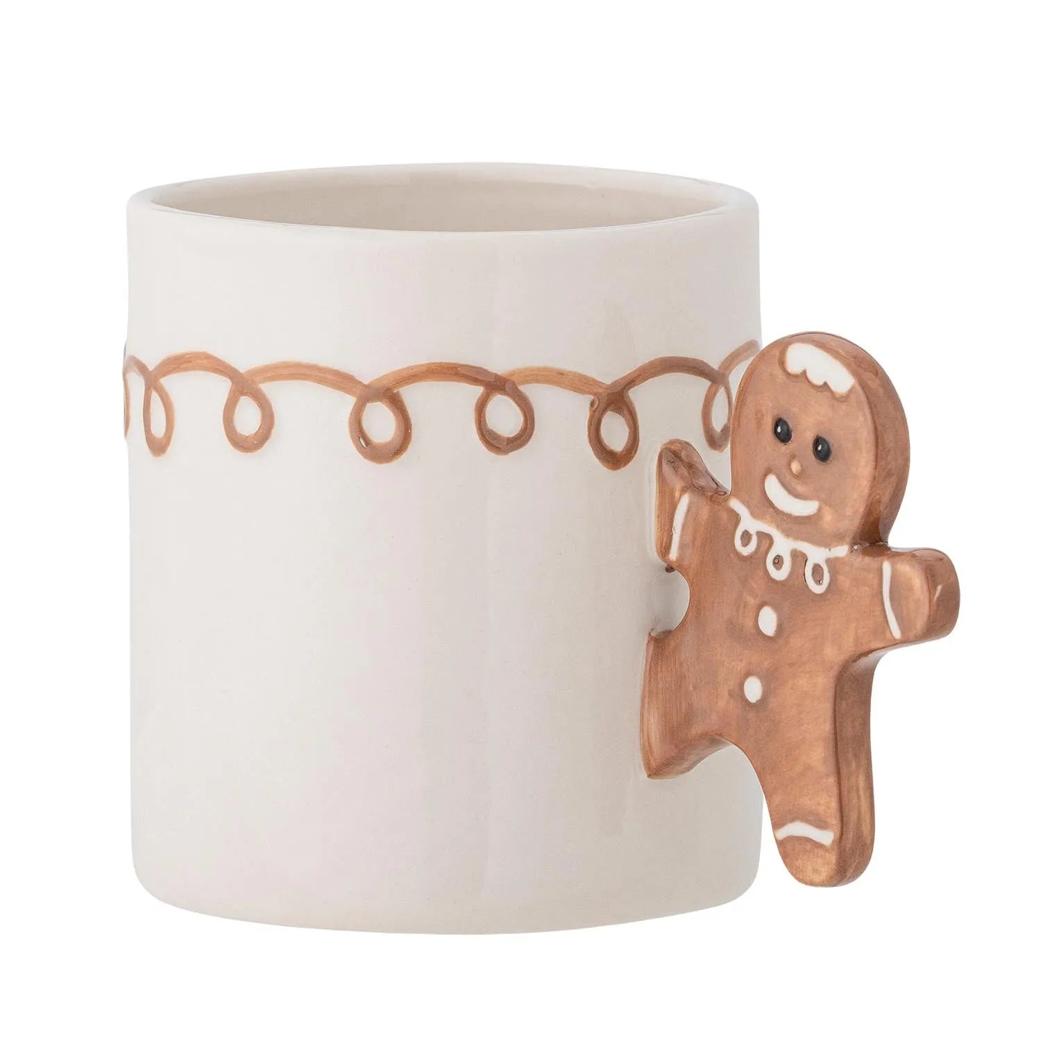 Ginnie Becher, Braun, Steingut in Braun präsentiert im Onlineshop von KAQTU Design AG. Tasse ist von Bloomingville