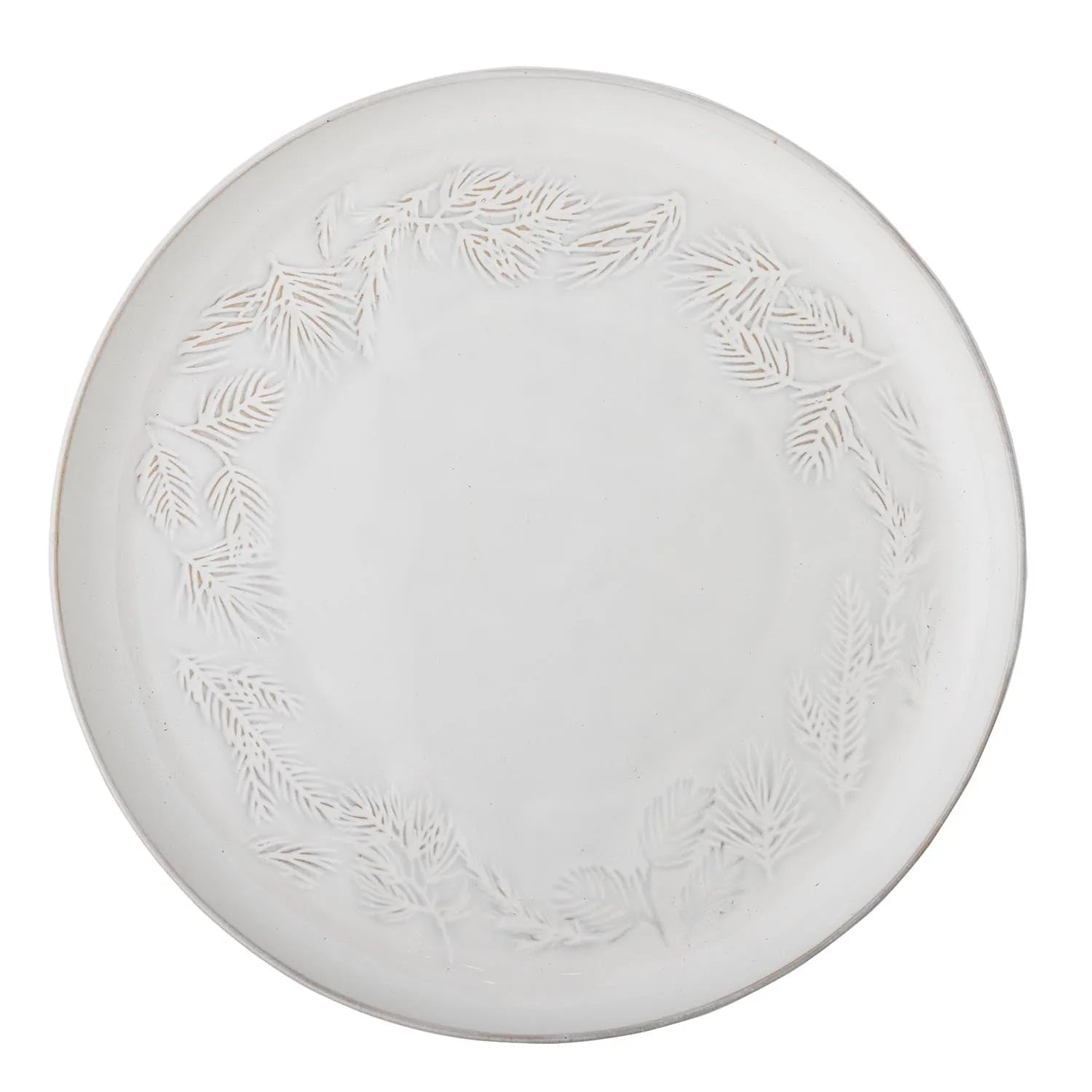 Winter Servierplatte, Natur, Steingut in Natur präsentiert im Onlineshop von KAQTU Design AG. Platte ist von Bloomingville