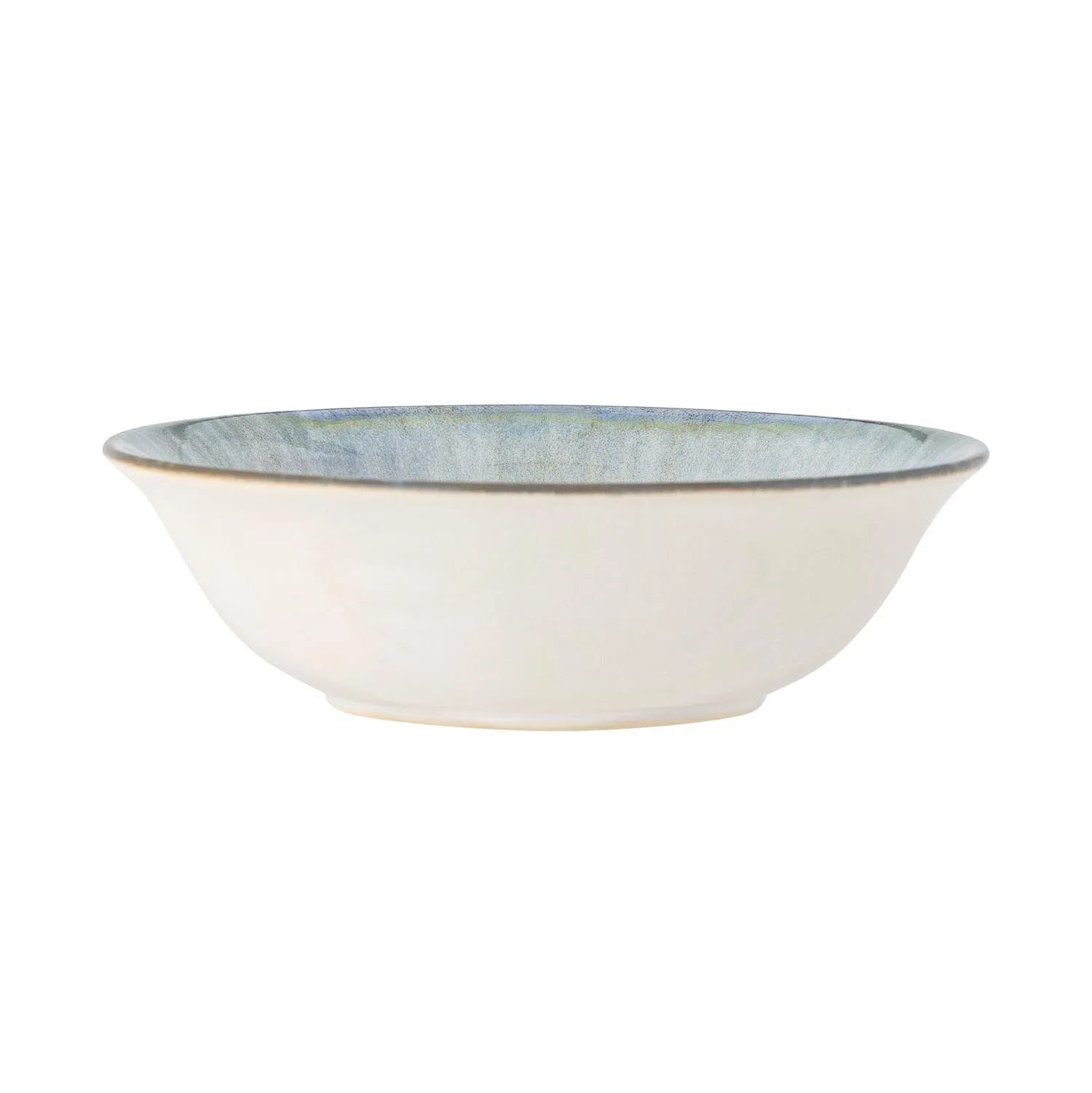 Die Calen Schale in Blau von Bloomingville vereint robustes Steingut mit einem eleganten, naturinspirierten Design.