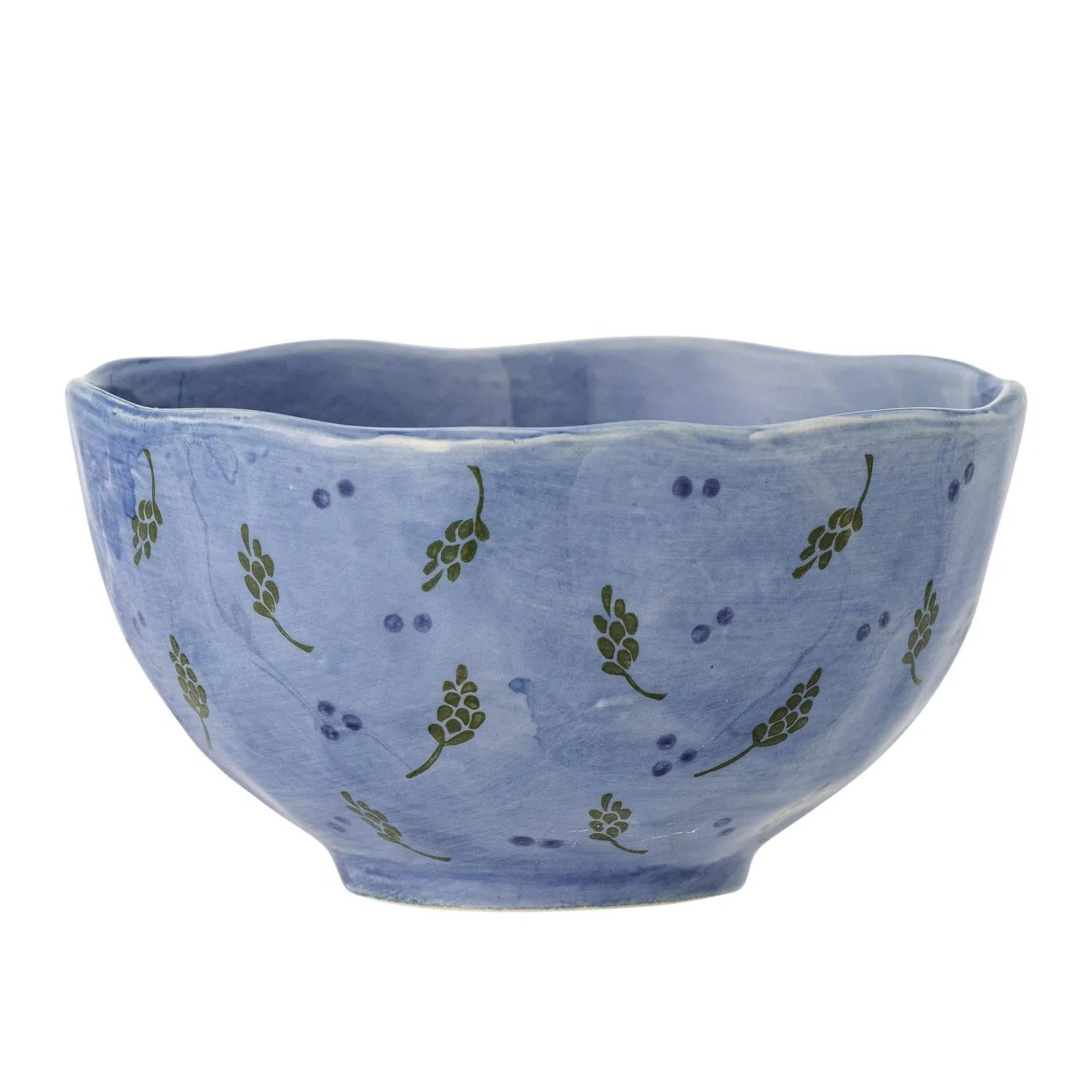 Die Pippine Schale aus hochwertigem Steingut, in tiefem Blau, vereint skandinavische Eleganz mit Funktionalität und Handwerkskunst.