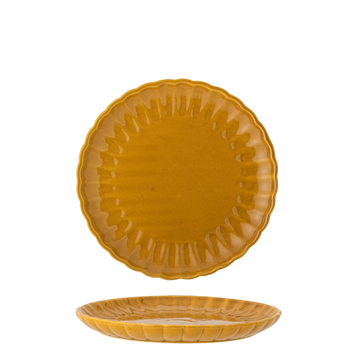 Latina Plate, Yellow, Stoneware