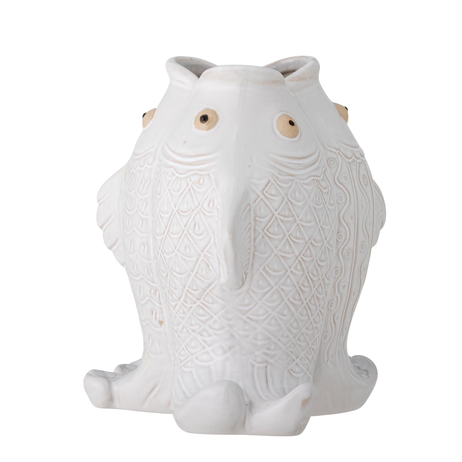 Die Fili Vase aus weißem Steingut von Creative Collection überzeugt mit schlichter Eleganz und vielseitigen Dekorationsmöglichkeiten.