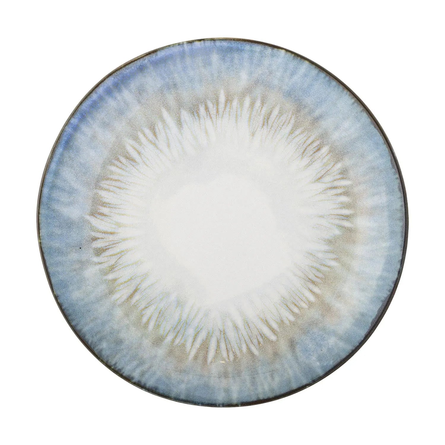 Calen Teller, Blue, Steingut in Blau präsentiert im Onlineshop von KAQTU Design AG. Teller ist von Bloomingville