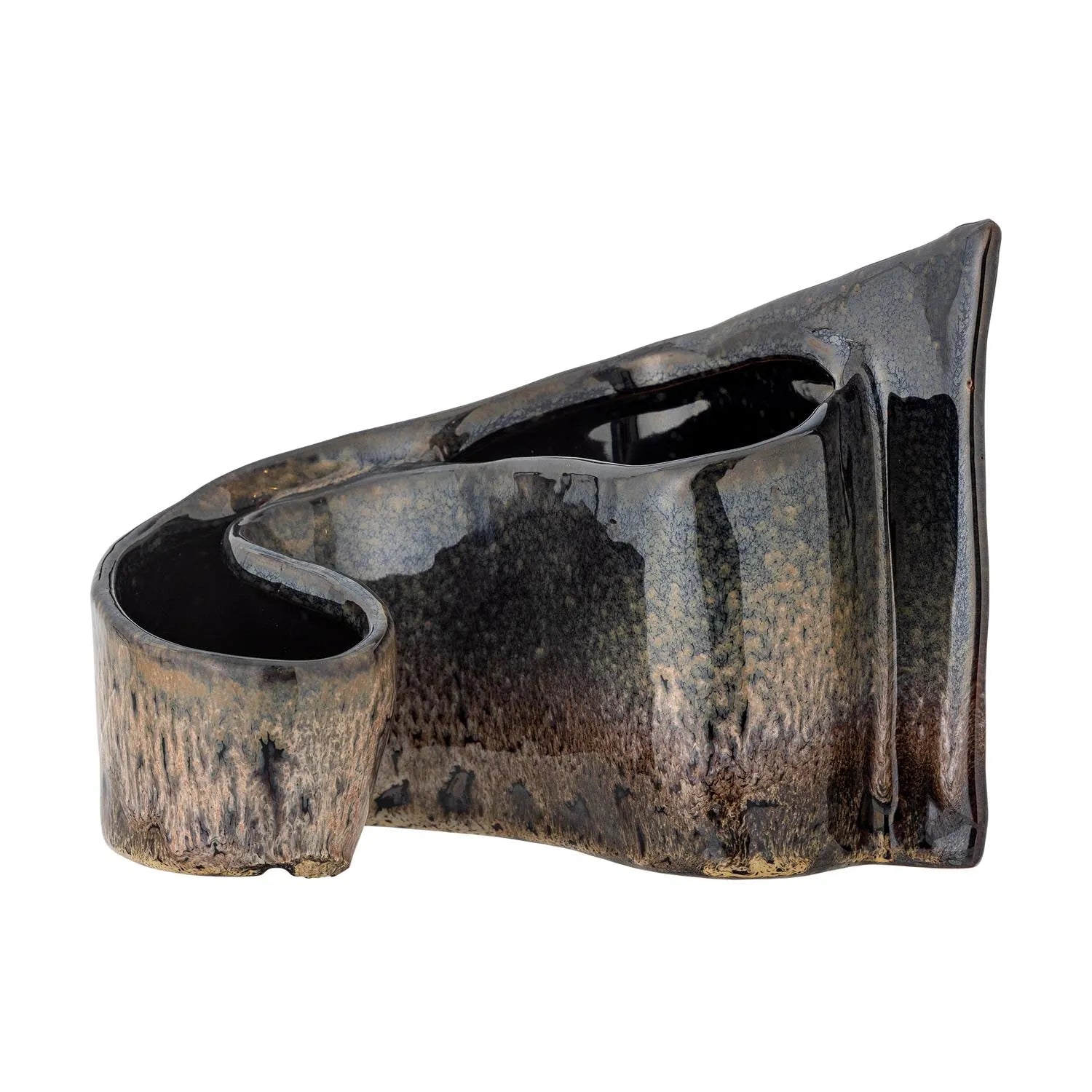 Phil Deko, Braun, Steingut in Braun präsentiert im Onlineshop von KAQTU Design AG. Kunstgegenstände ist von Creative Collection