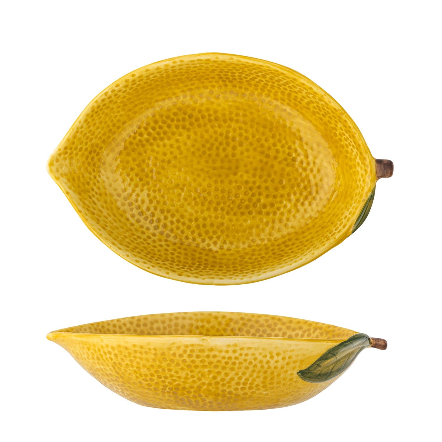 Die Limone Schale in leuchtendem Gelb bringt mediterrane Frische und stilvolle Funktionalität auf Ihren Tisch.