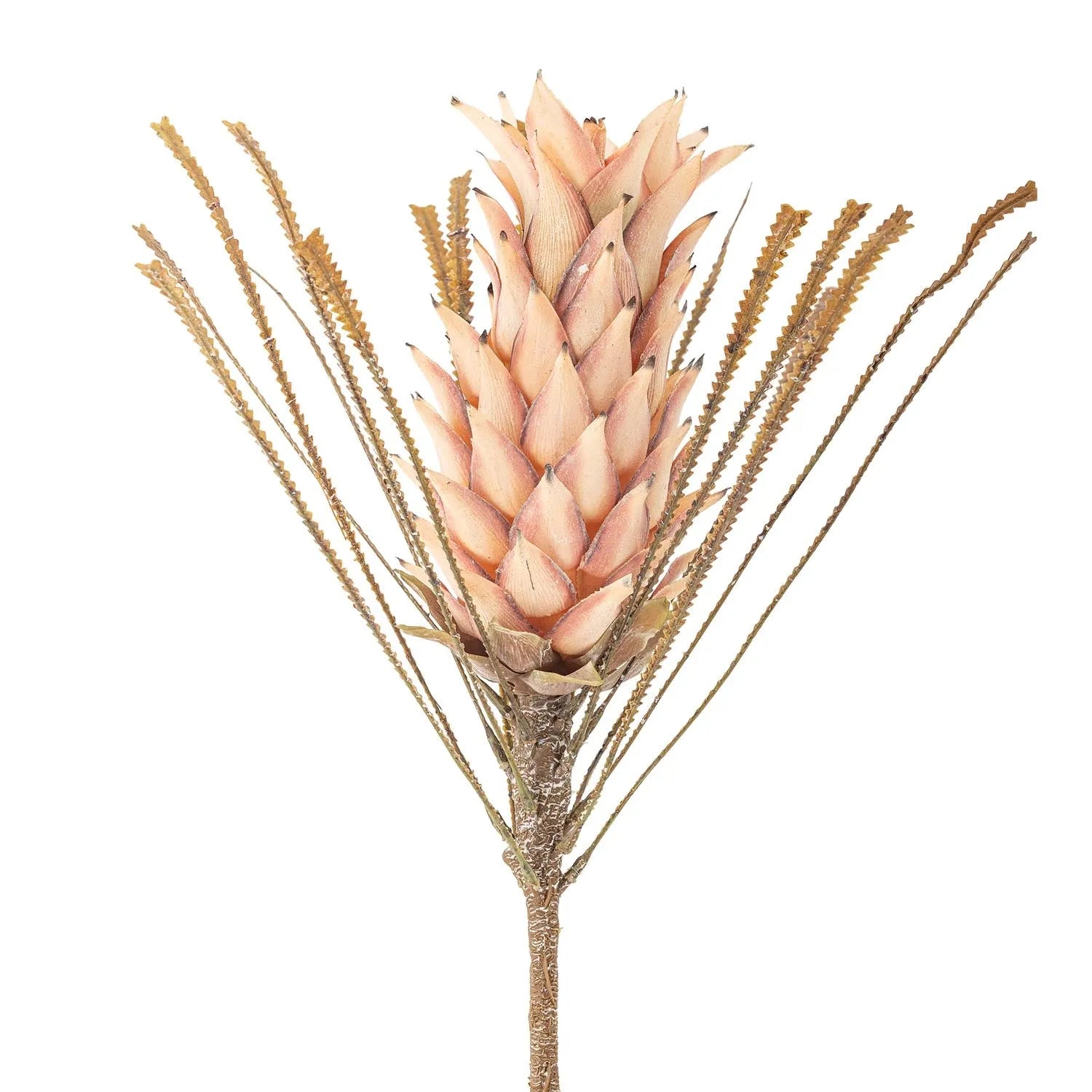 Der Palmflower Stiel in zartem Rosa bringt tropische Eleganz und pflegeleichte Frische in Ihr Zuhause.