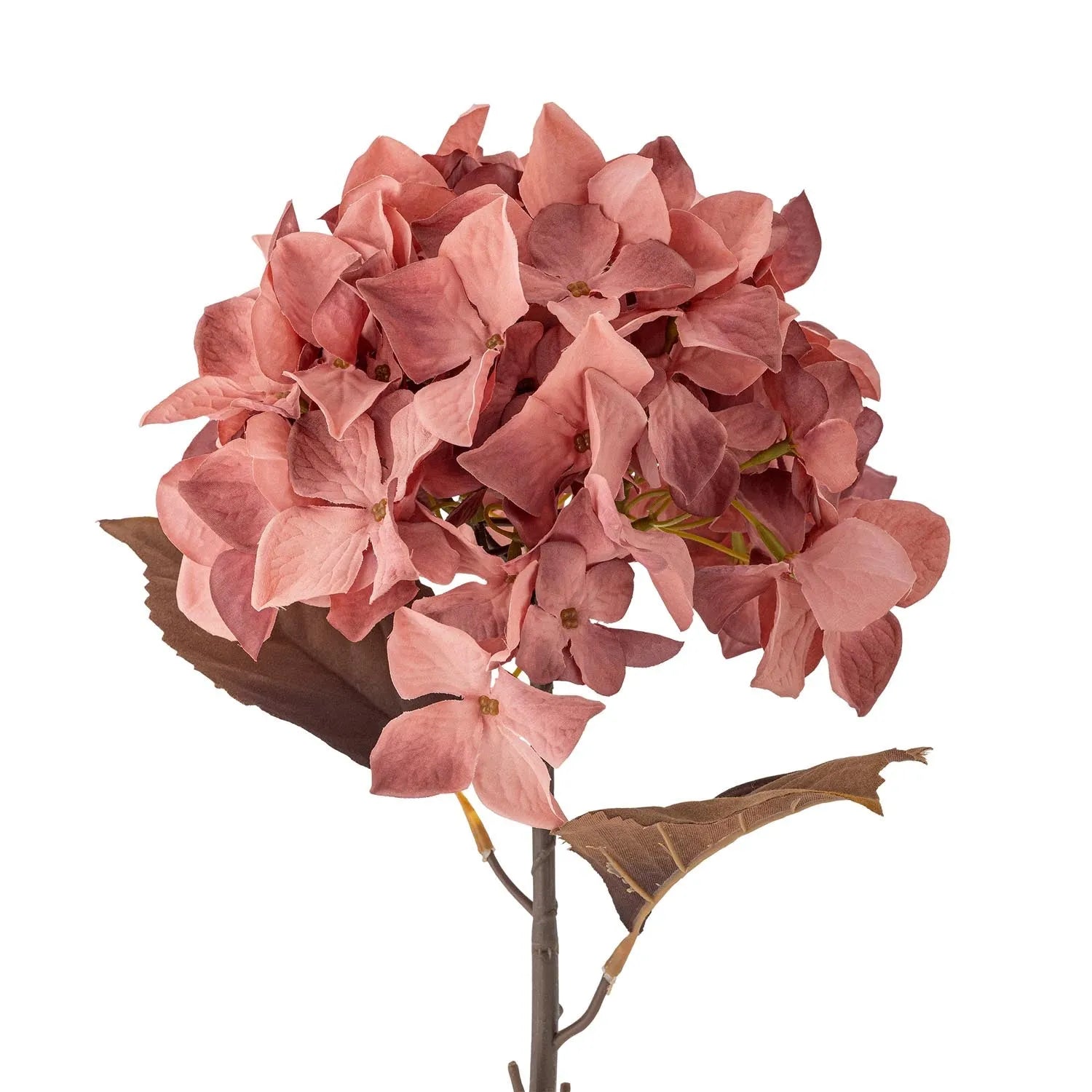 Hydrangea Stiel, Rose, Künstliche Blumen in Rose präsentiert im Onlineshop von KAQTU Design AG. Kunstpflanze ist von Bloomingville