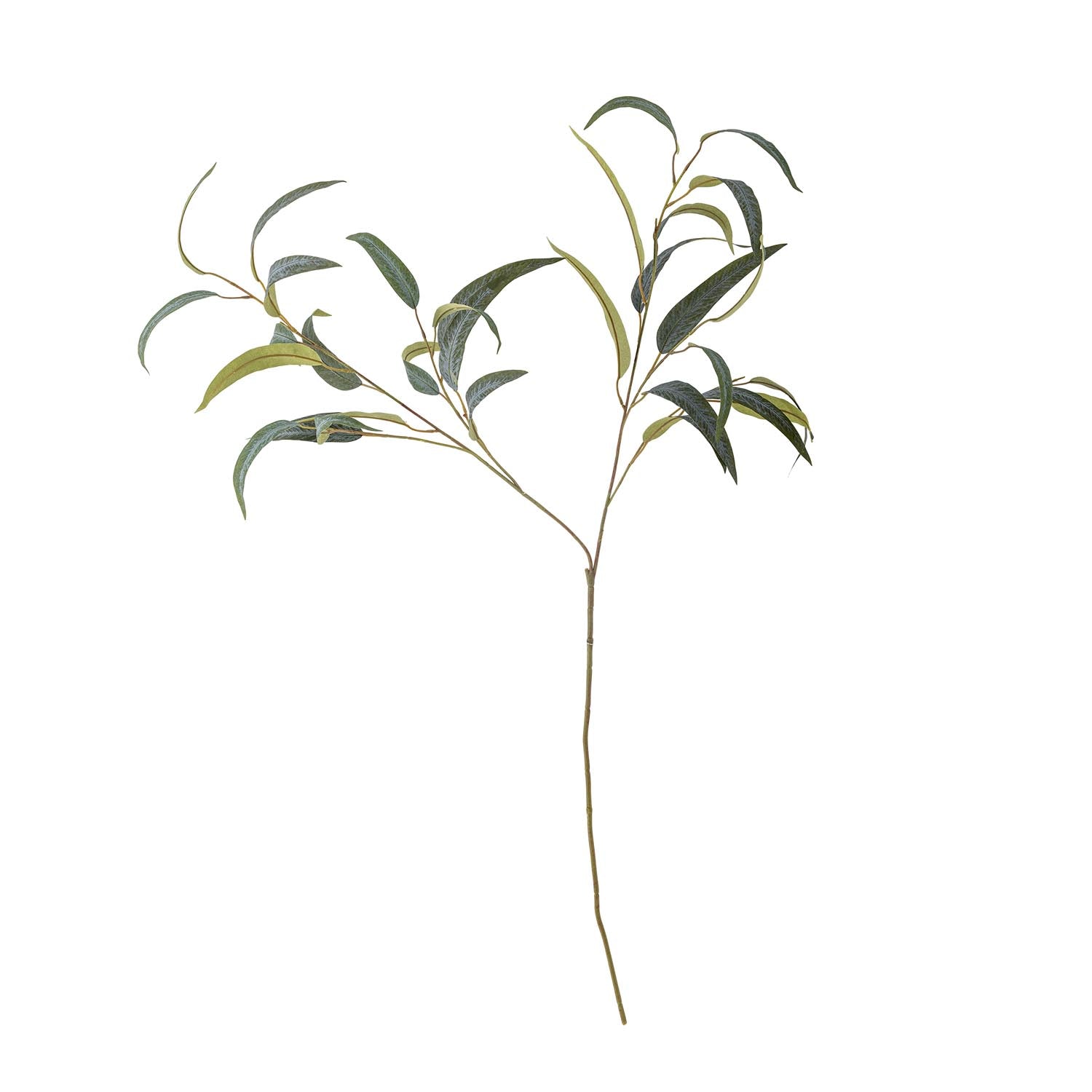 Dekorativer künstlicher Eucalyptus-Stiel in Grün von Bloomingville, perfekt für stilvolle Arrangements, realistisch und pflegeleicht.