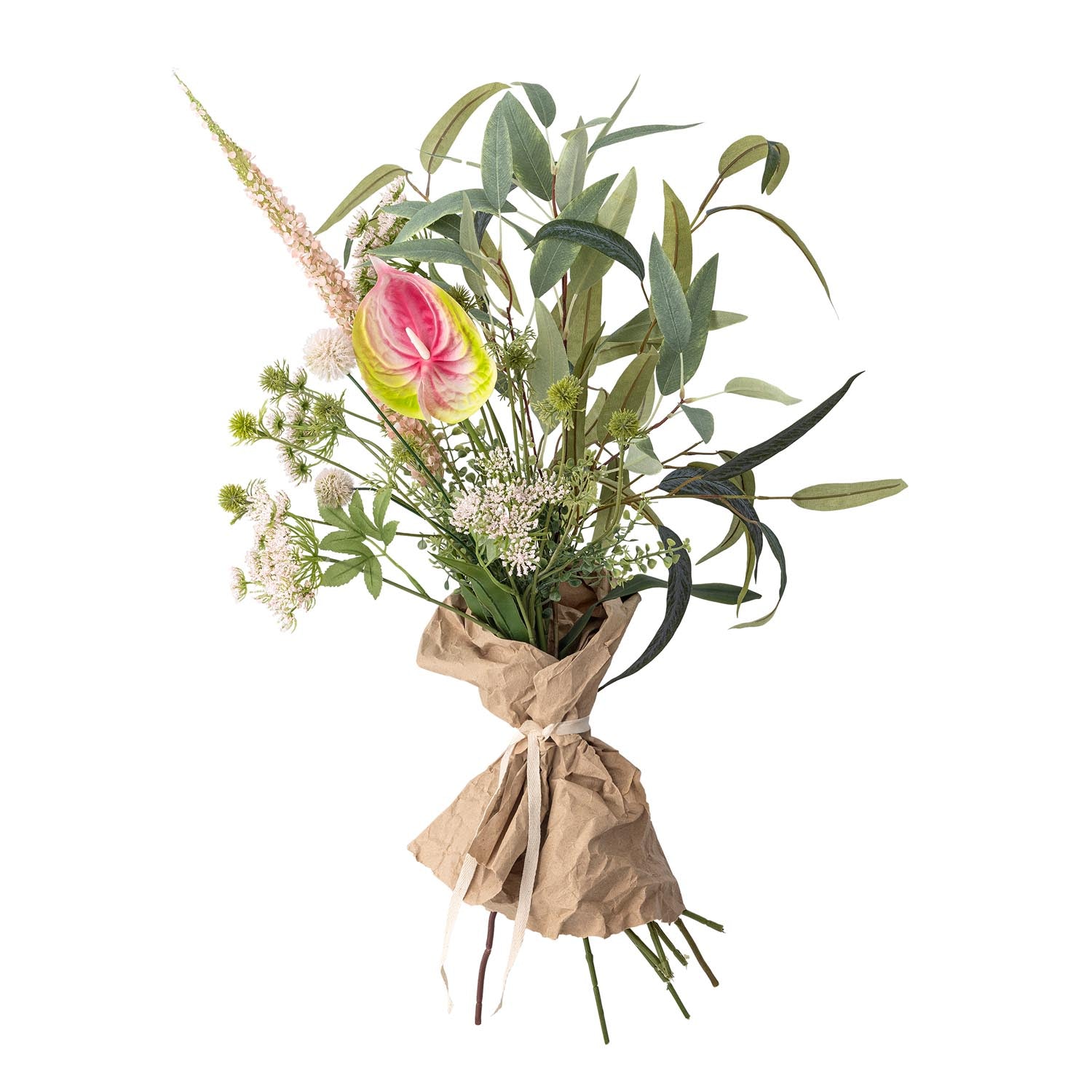 Eleganter Blush Blumenstrauss von Bloomingville: Künstliche Rosen in sanften Tönen, pflegeleicht und zeitlos schön. Perfekt für jedes Ambiente.