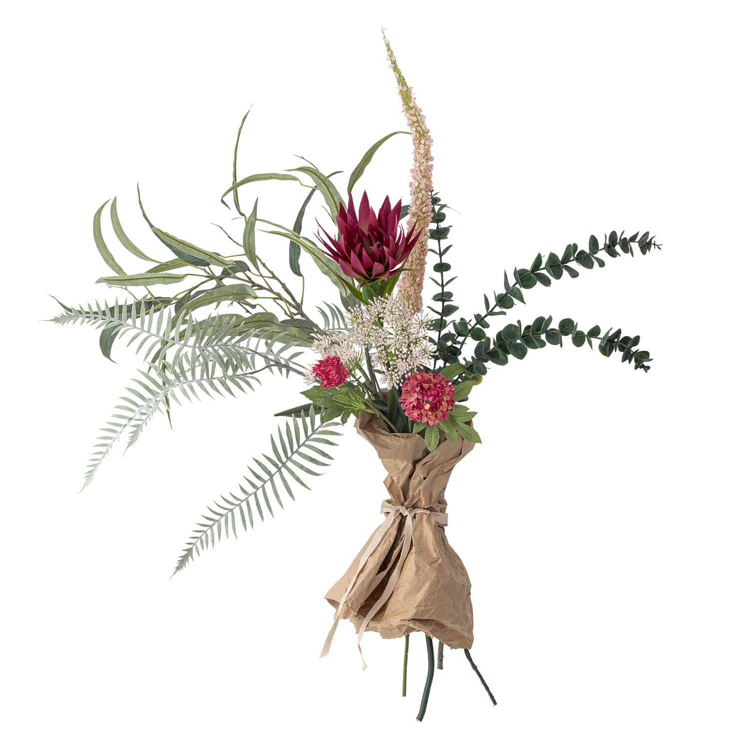 Eleganter Crown Blumenstrauß von Bloomingville: Künstliche Blumen in Rot, langlebig und pflegeleicht, ideal für stilvolle Dekoration.