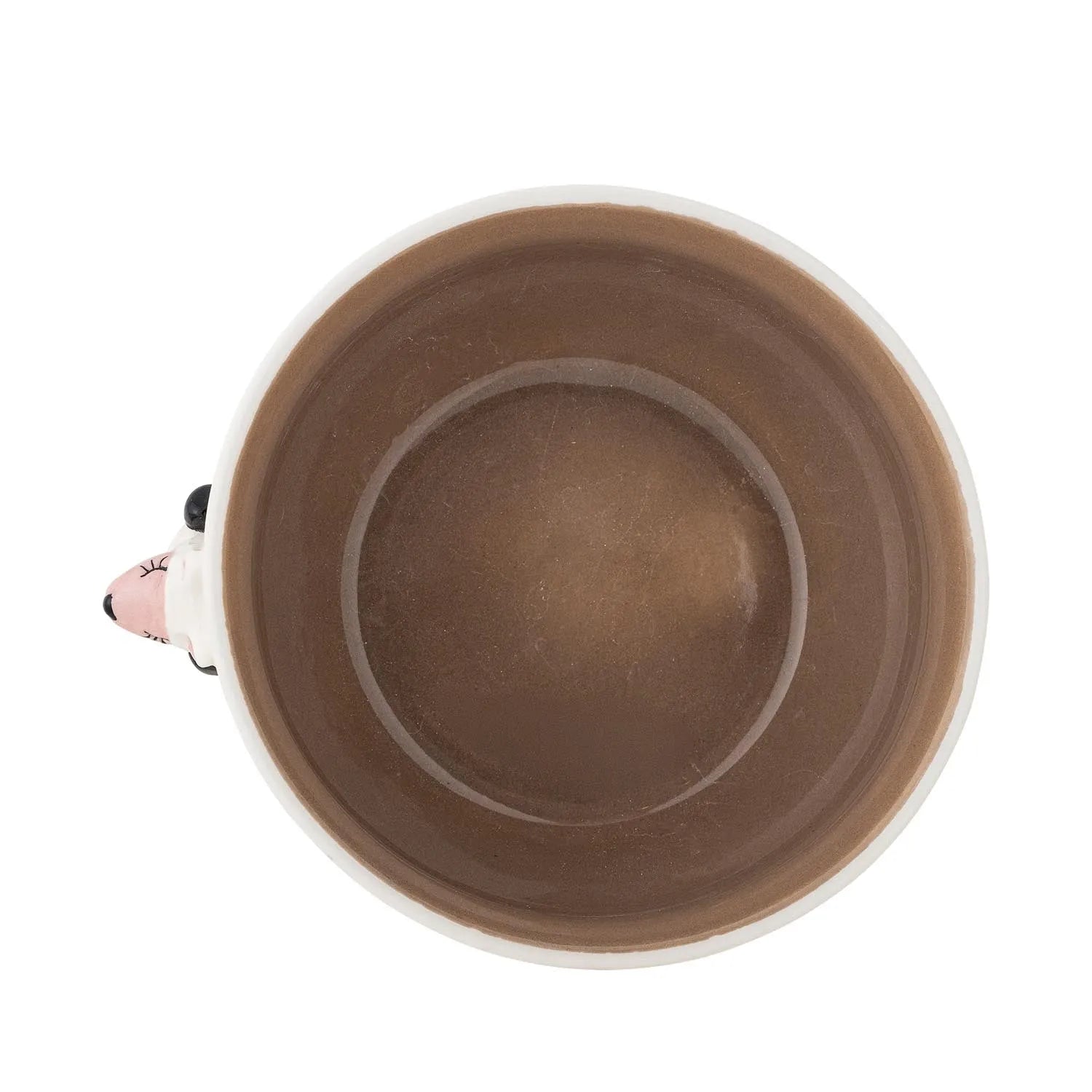 Charmante Steingutschale mit handbemaltem Schafmotiv, ideal für Snacks oder als dekoratives Element im Kinderzimmer.