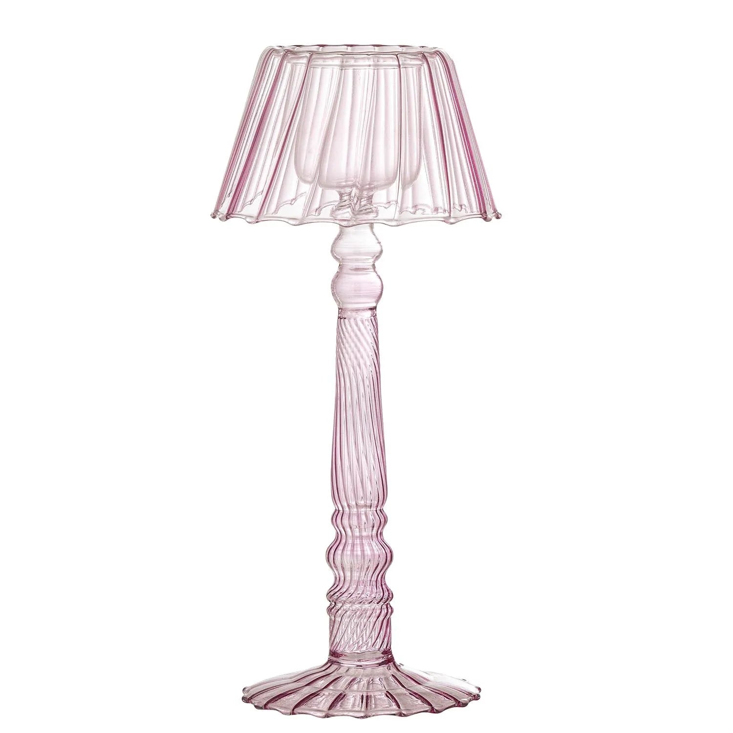 Cisco Teelichthalter, Rose, Glas in Rose präsentiert im Onlineshop von KAQTU Design AG. Teelichthalter ist von Bloomingville