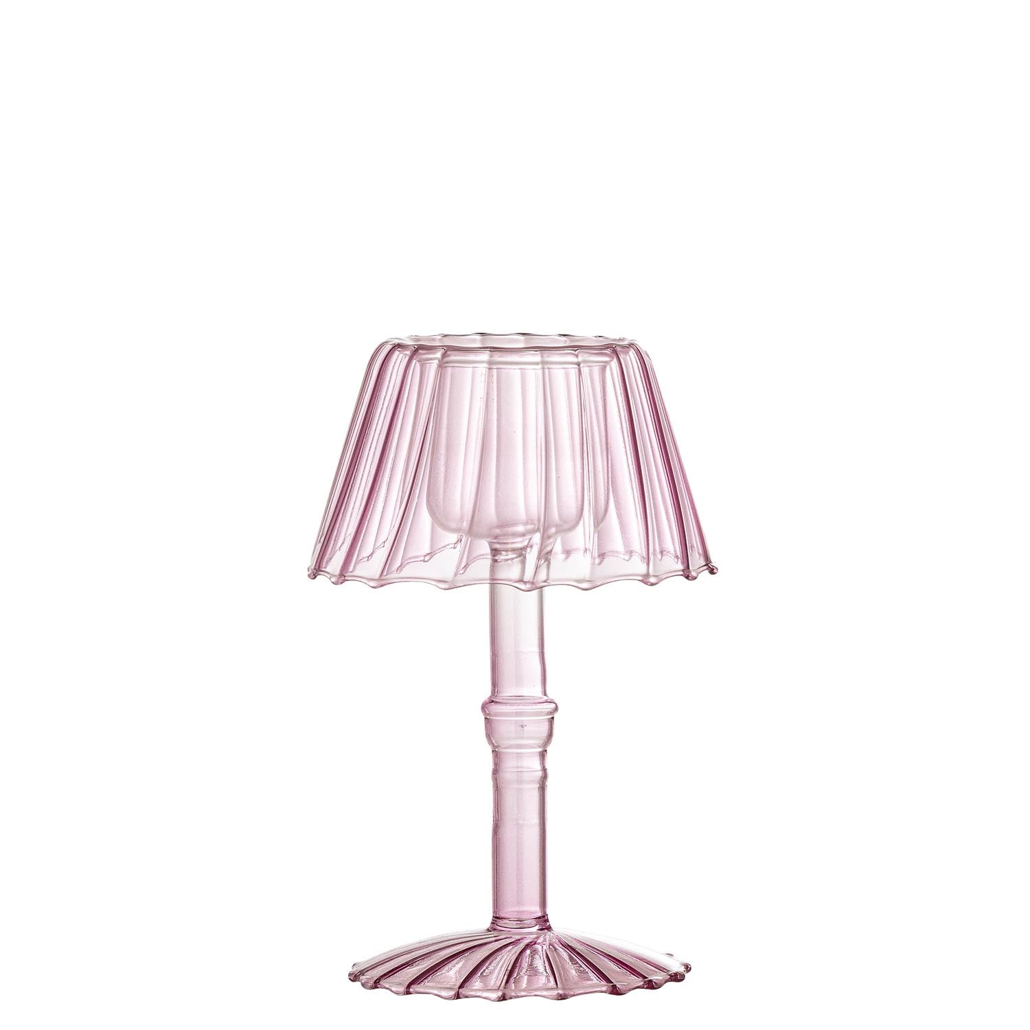 Cisco Teelichthalter, Rose, Glas in Rose präsentiert im Onlineshop von KAQTU Design AG. Teelichthalter ist von Bloomingville