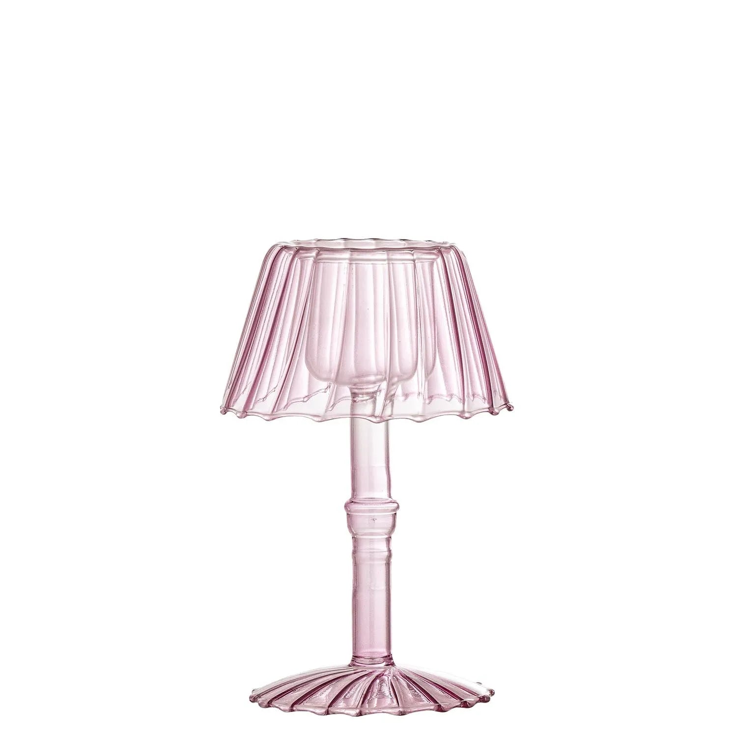 Cisco Teelichthalter, Rose, Glas in Rose präsentiert im Onlineshop von KAQTU Design AG. Teelichthalter ist von Bloomingville