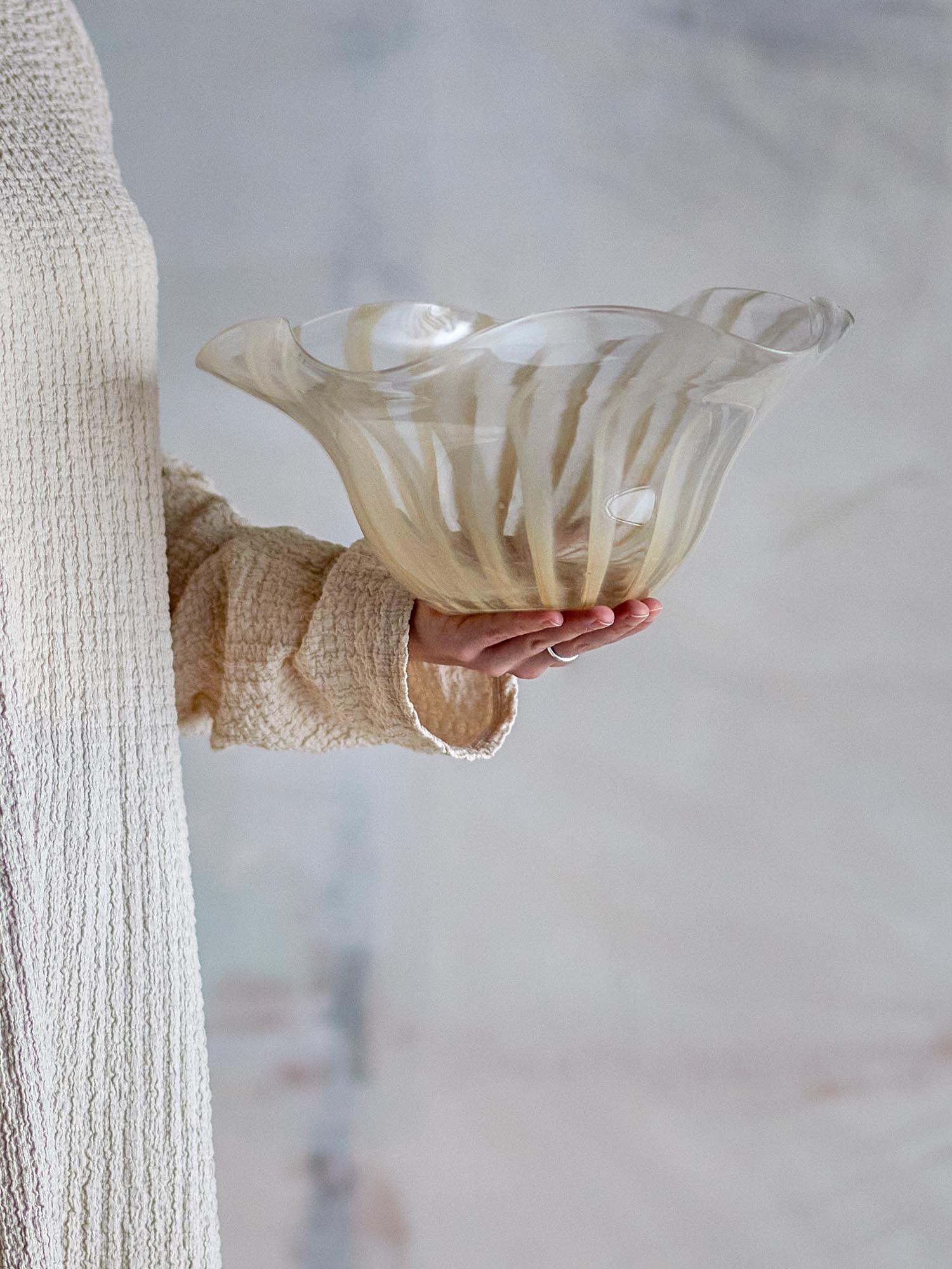 Coquille Imri, rose, verre